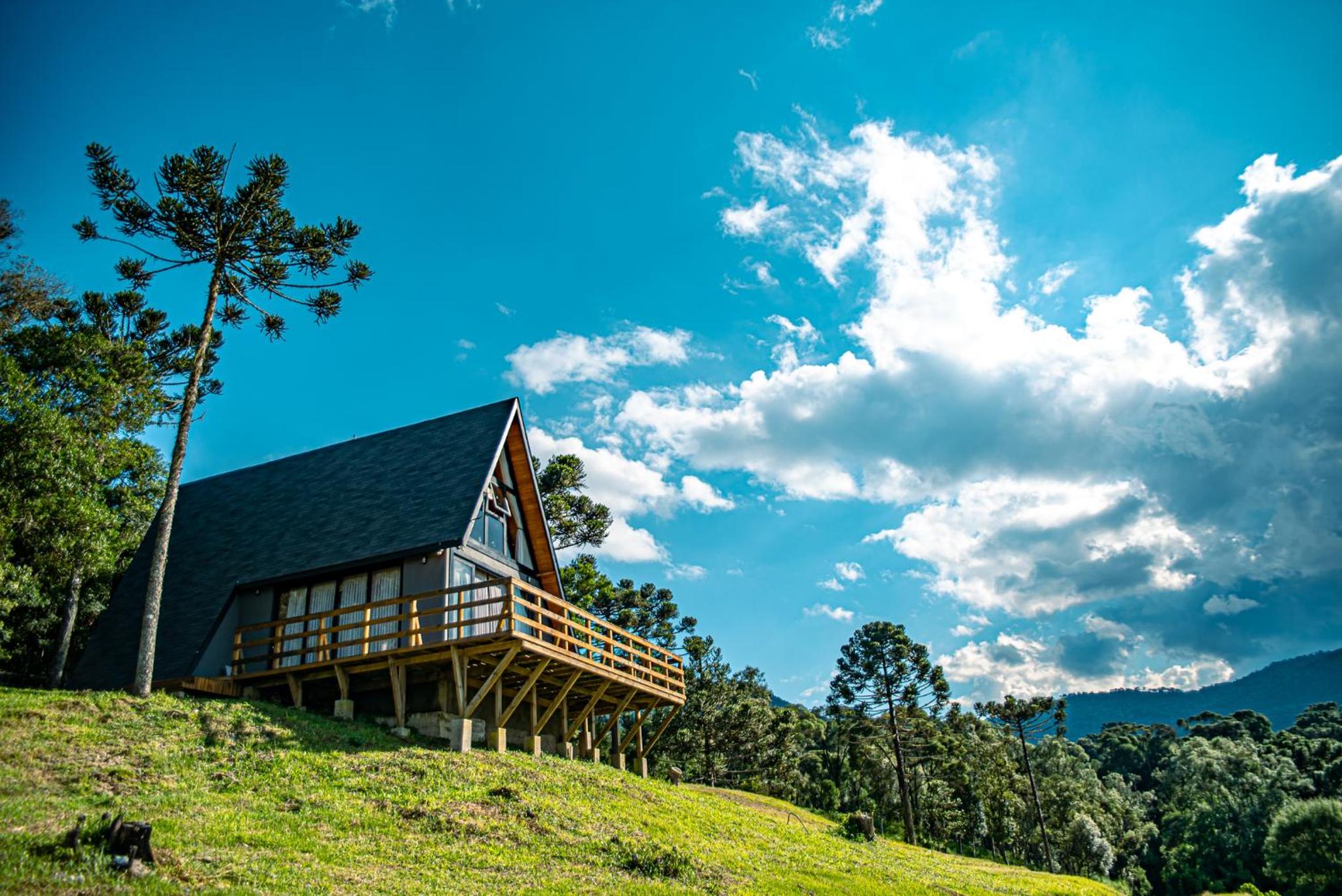 Chalé Topo Da Serra - Com vista incrível para seis pessoas