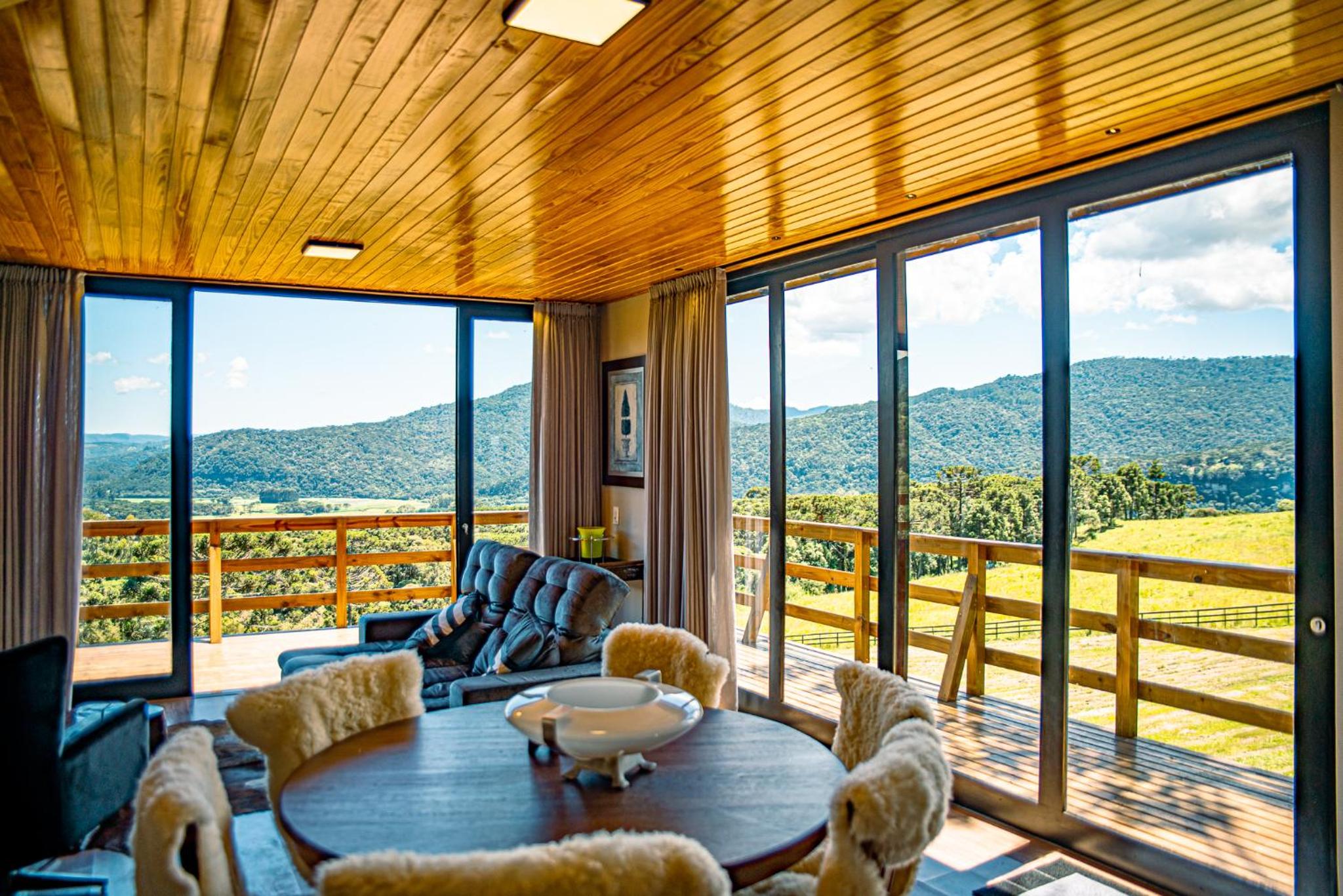 Chalé Topo Da Serra - Com vista incrível para seis pessoas