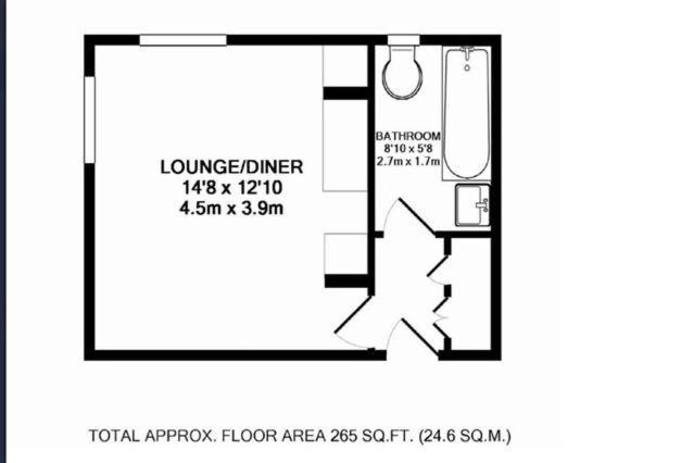 Studio flat in Central London