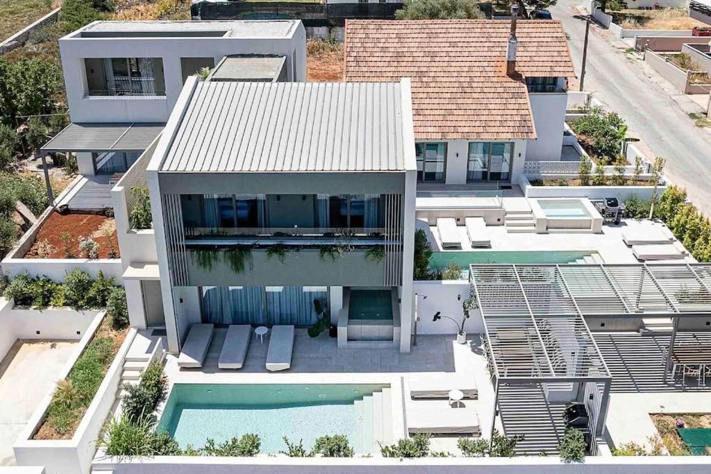 2 sea view Villas as 1 by Chania Living Stories view 2