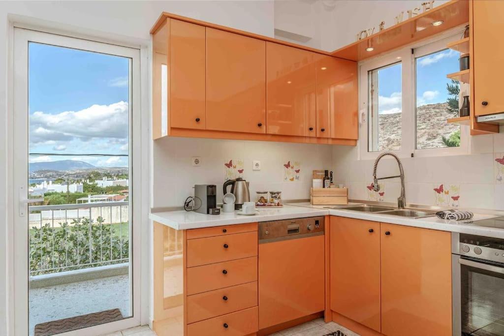Sea view apartment with balcony-Saronida view 5