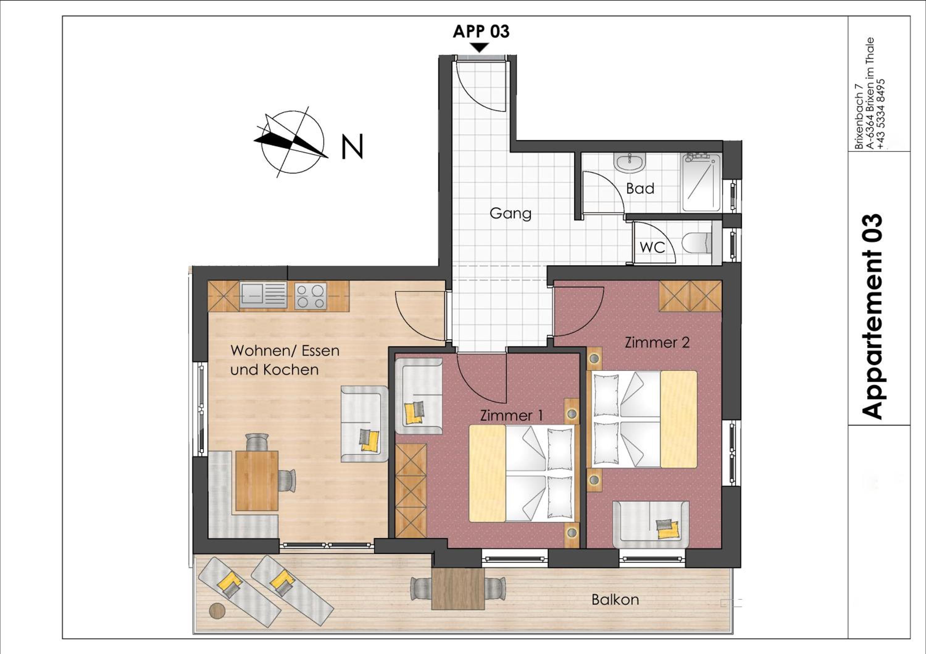 Appartements Andrea Cäciel - Alpline Appartements KG
