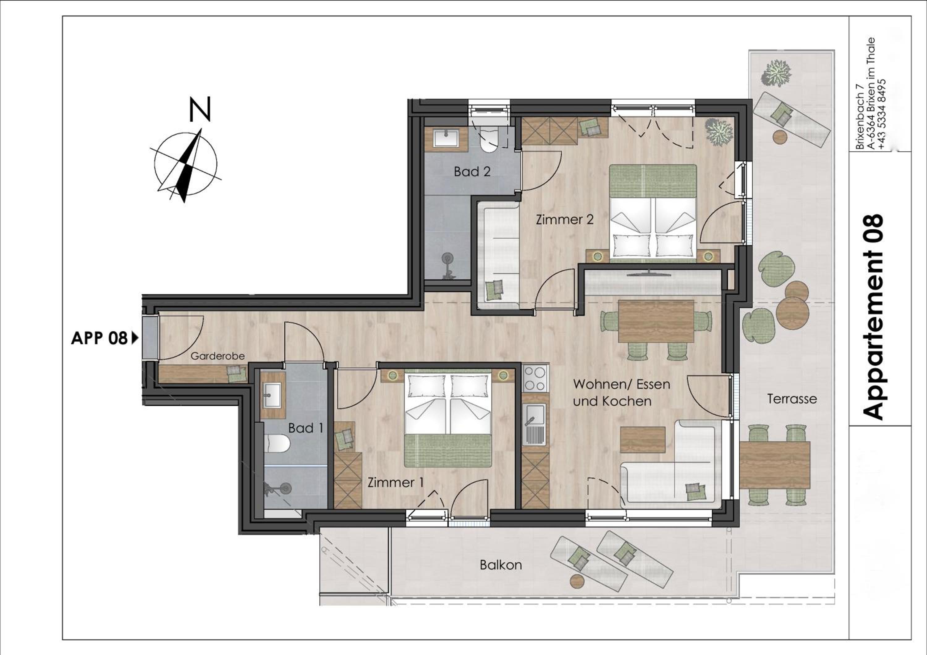 Appartements Andrea Cäciel - Alpline Appartements KG