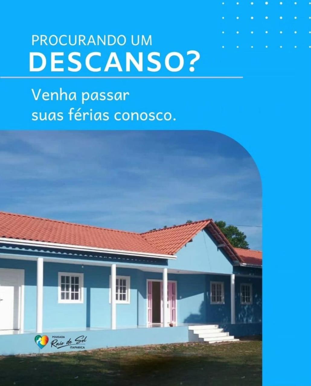 Pousada Raio de Sol - Ilha de Itaparica- Catu á 150 m da praia