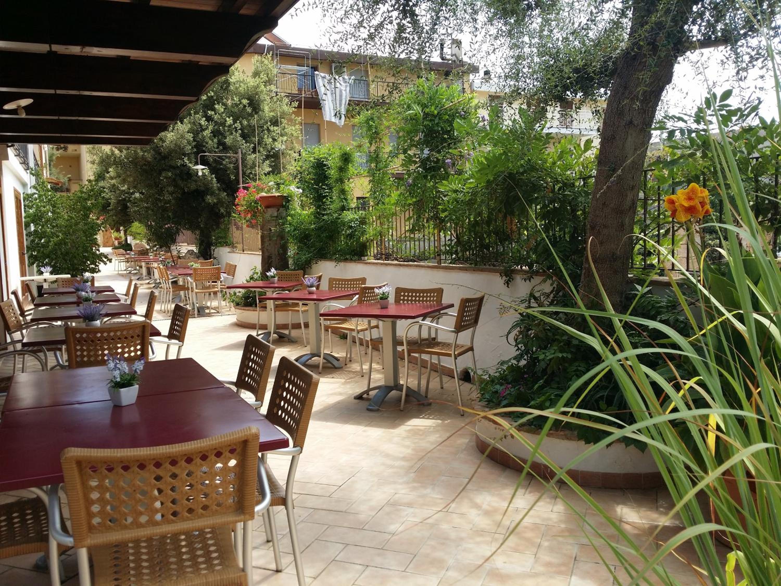 outdoor BBQ area