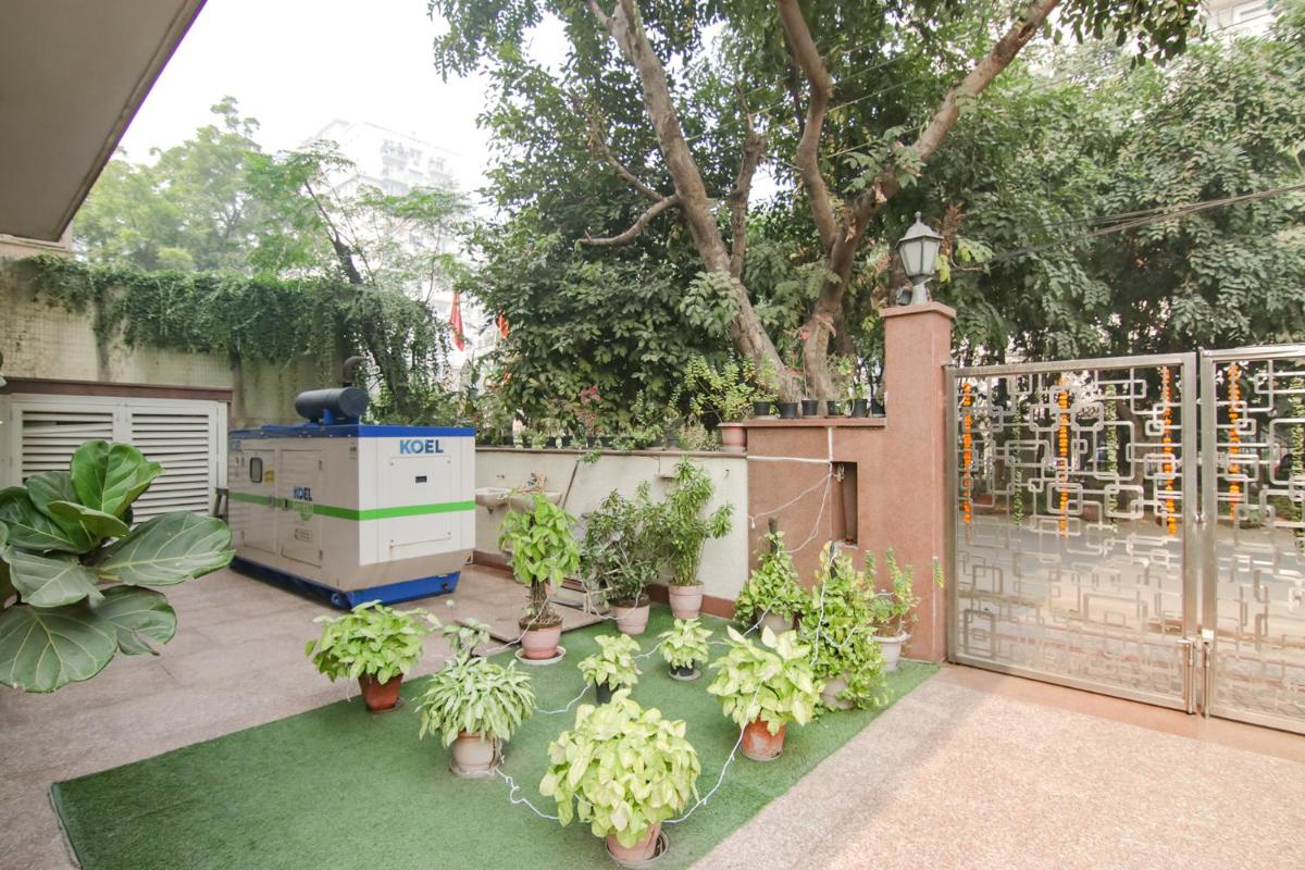 outdoor BBQ area