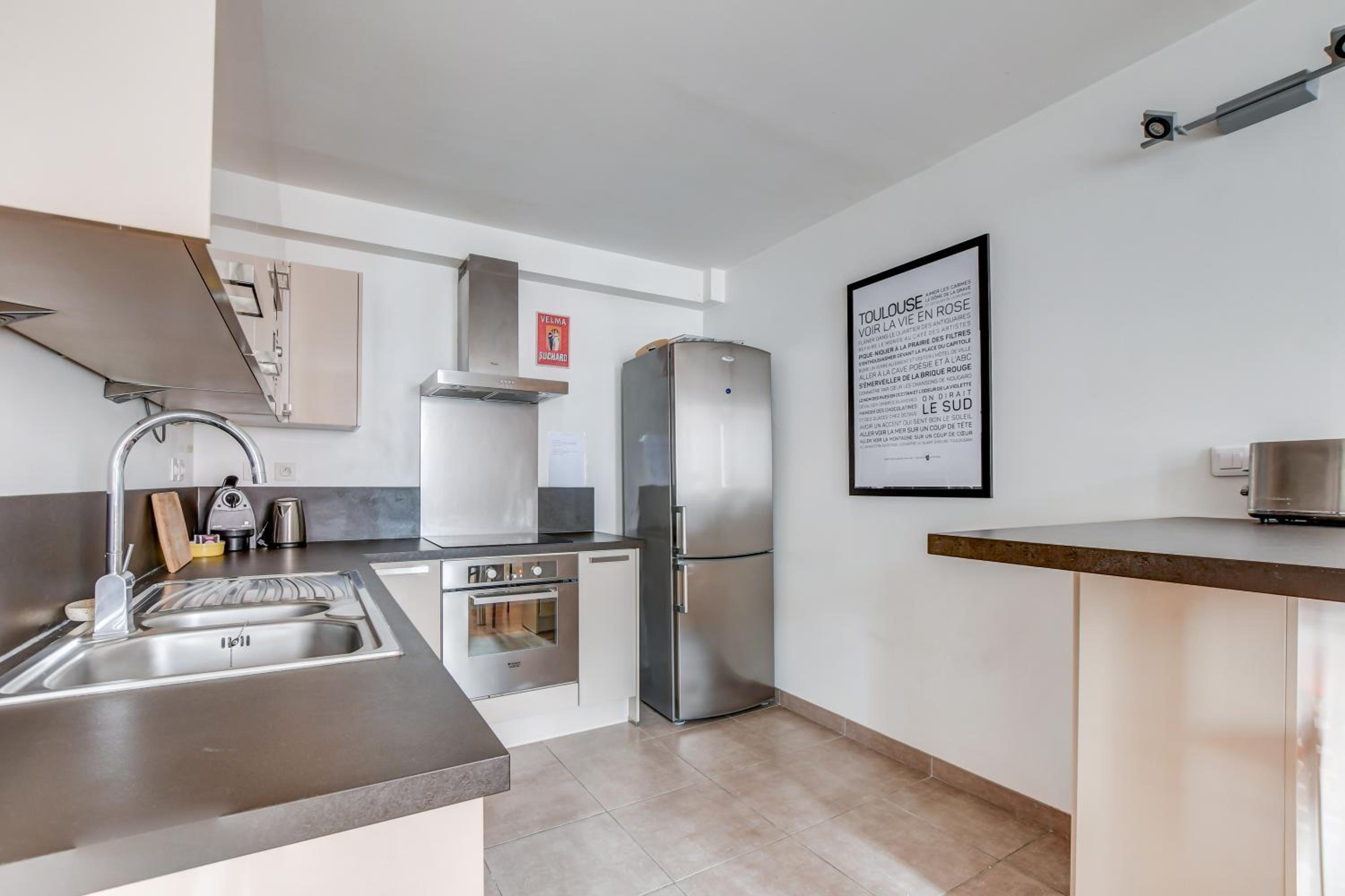Duplex Tolosa - Pont-Neuf, Dôme de la Grave, 2 BDRs 85m2, AC, Free private car park 200m away - T3 85m2 avec clim, parking couvert gratuit à 200m
