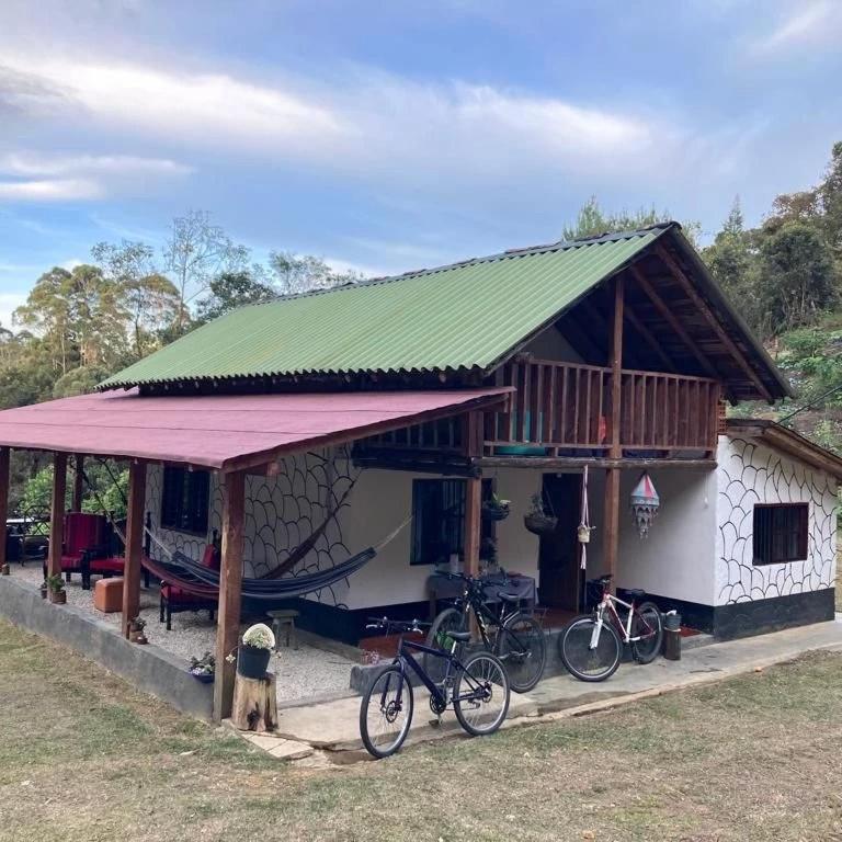 Hermosa cabaña con huerta - Casa verde