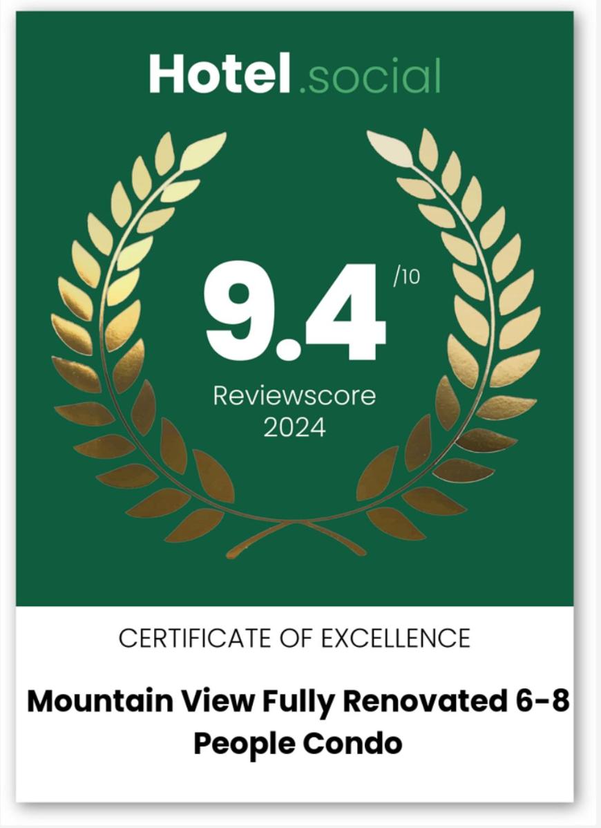 Mountain view fully renovated 6-8 people condo