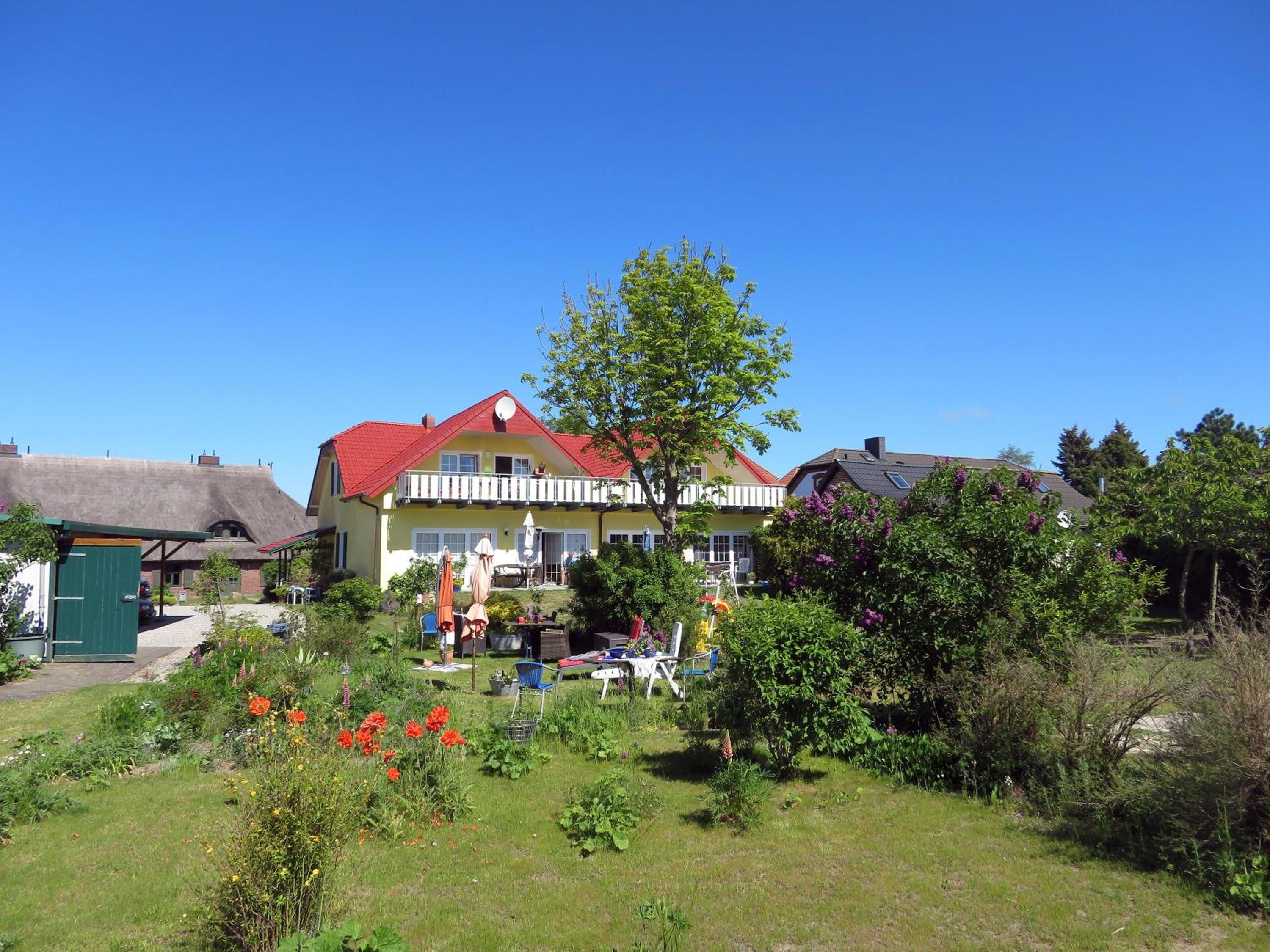 viel Natur und idyllische Umgebung - Ferienhaus Honigtopf Häuschen Kormorannnest