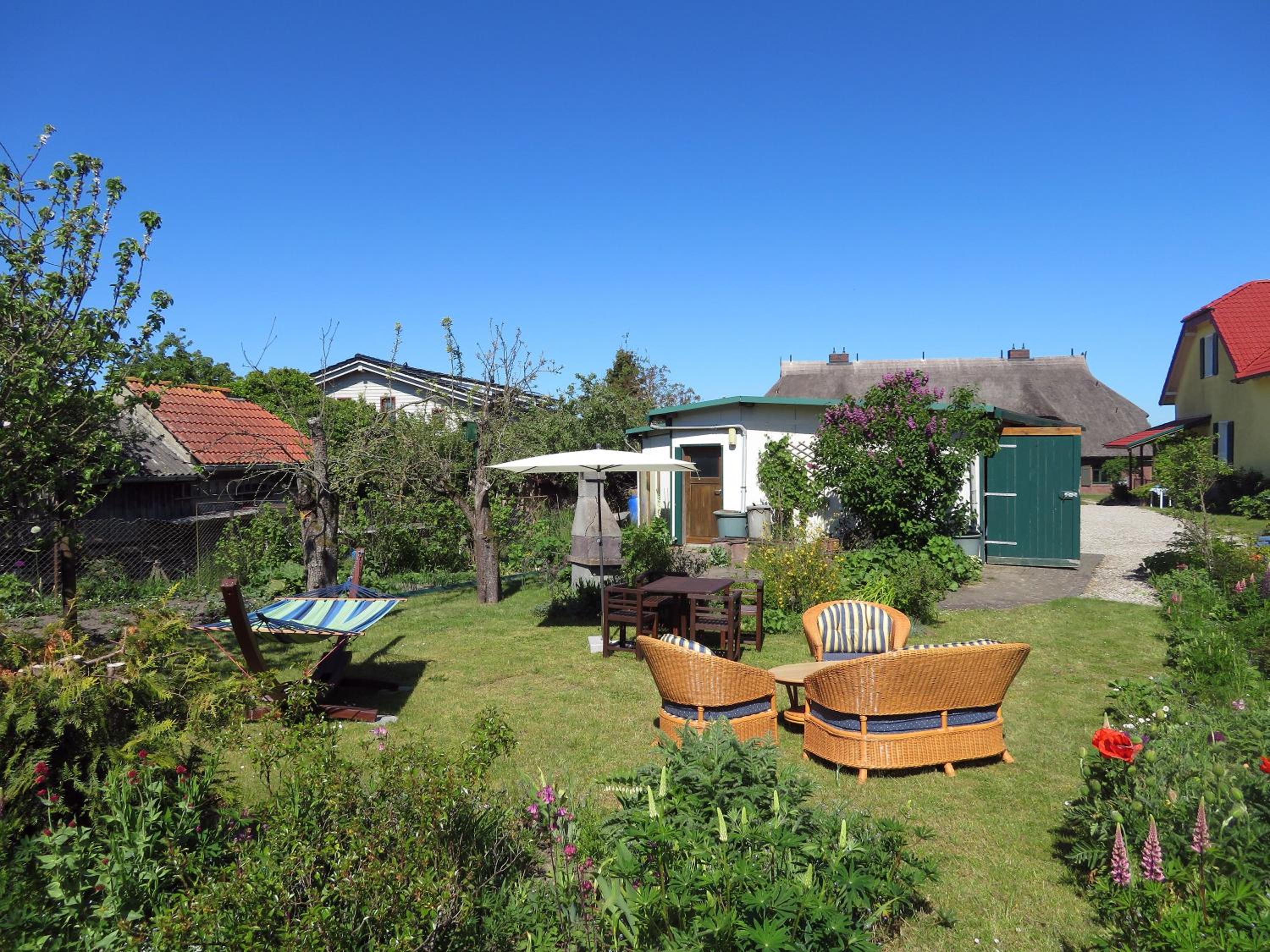 viel Natur und idyllische Umgebung - Ferienhaus Honigtopf Häuschen Kormorannnest