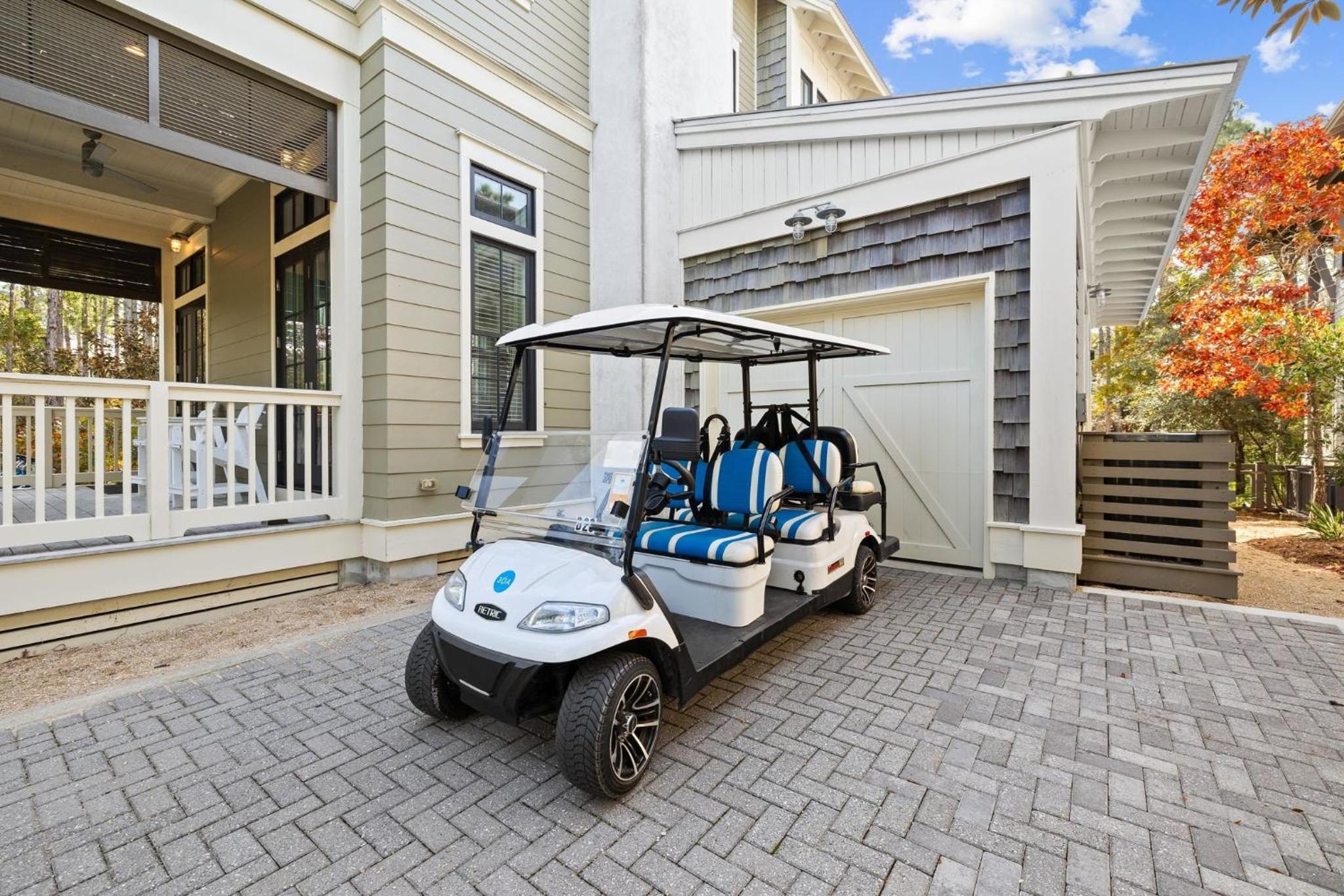 6-Seater Golf Cart - 3 Mins to Camp WaterColor - Yankee Sun home view 2