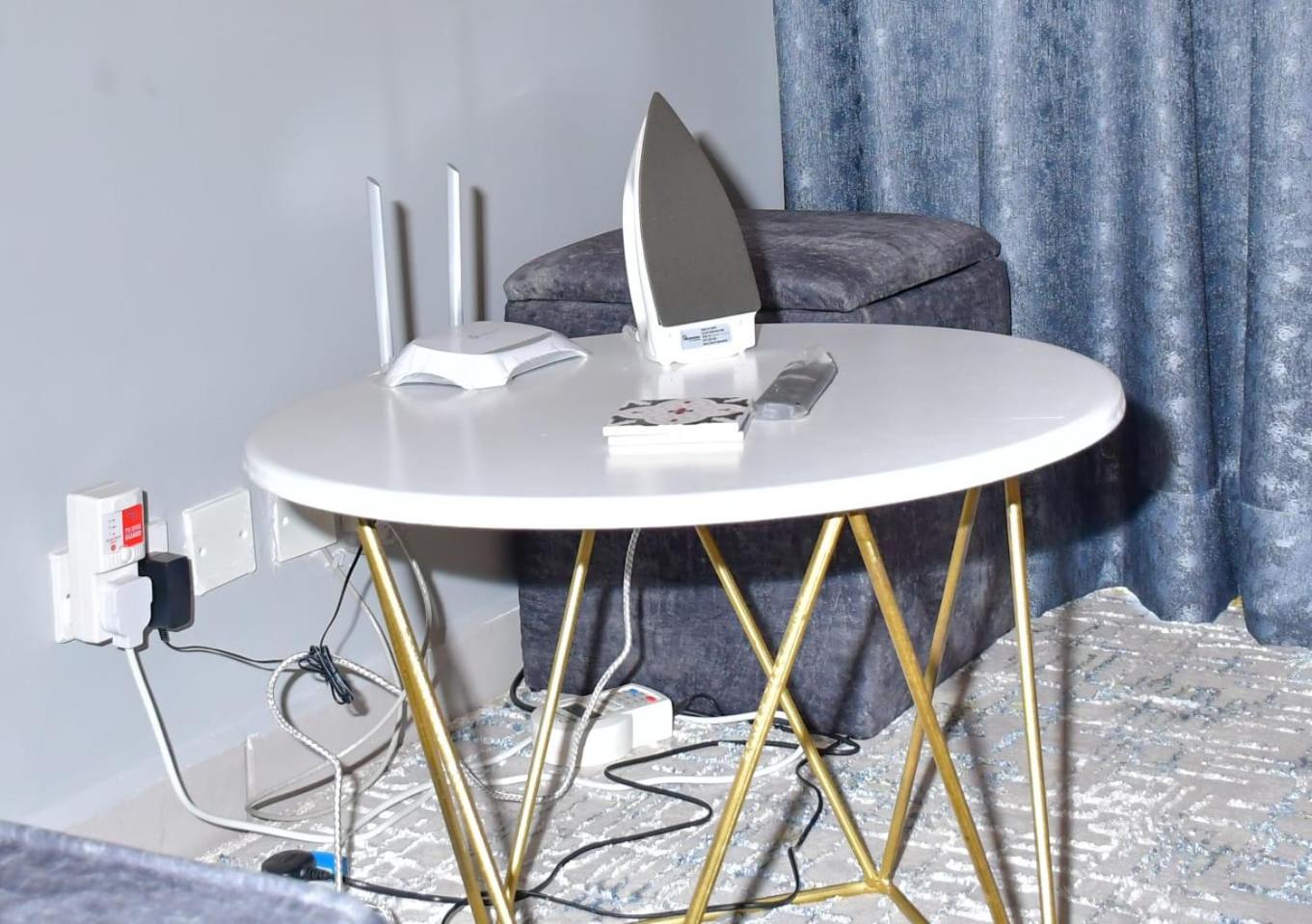Grey studio with free parking and wifi view 5