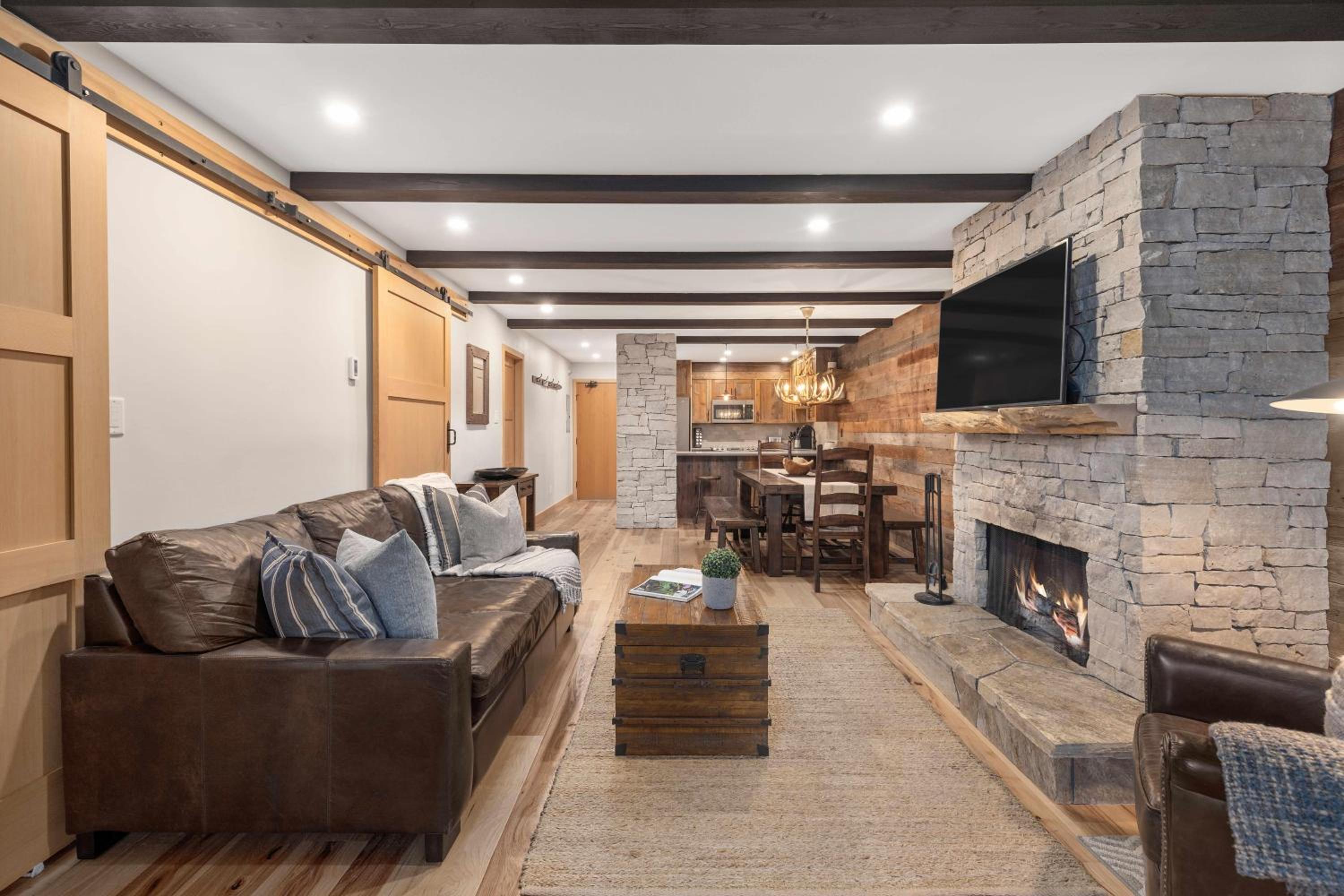 Hearthstone Lodge 2 | Stylish Cental Village Condo Close to Lifts with Sauna & Parking
