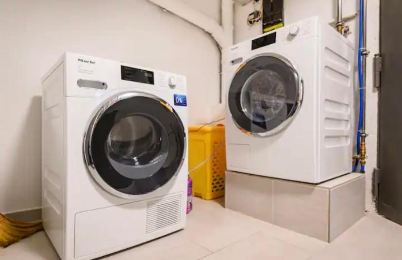 Günstiges grünes Ferienzimmer mit separater moderner Dusche
