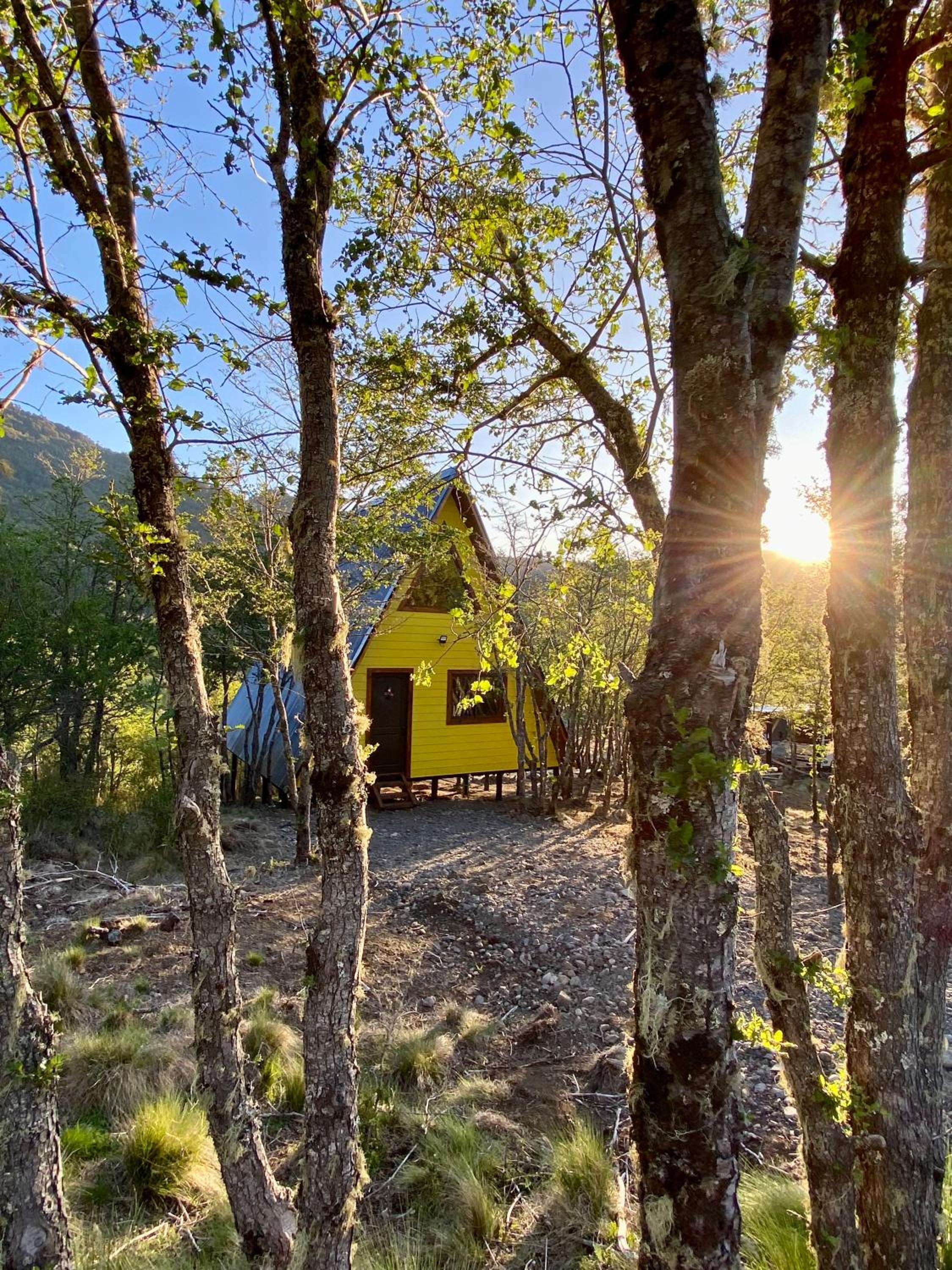A-Frame con vista al río, desayuno y tinaja privada RAMĒ - Malalcahuello