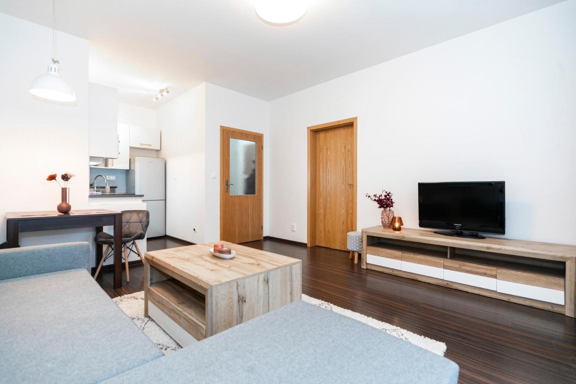 ALURE RESIDENCES 3 & 24h self check-in, parking in the garage in the apartment building included, new building, terrace, green location with a forest park  view 3