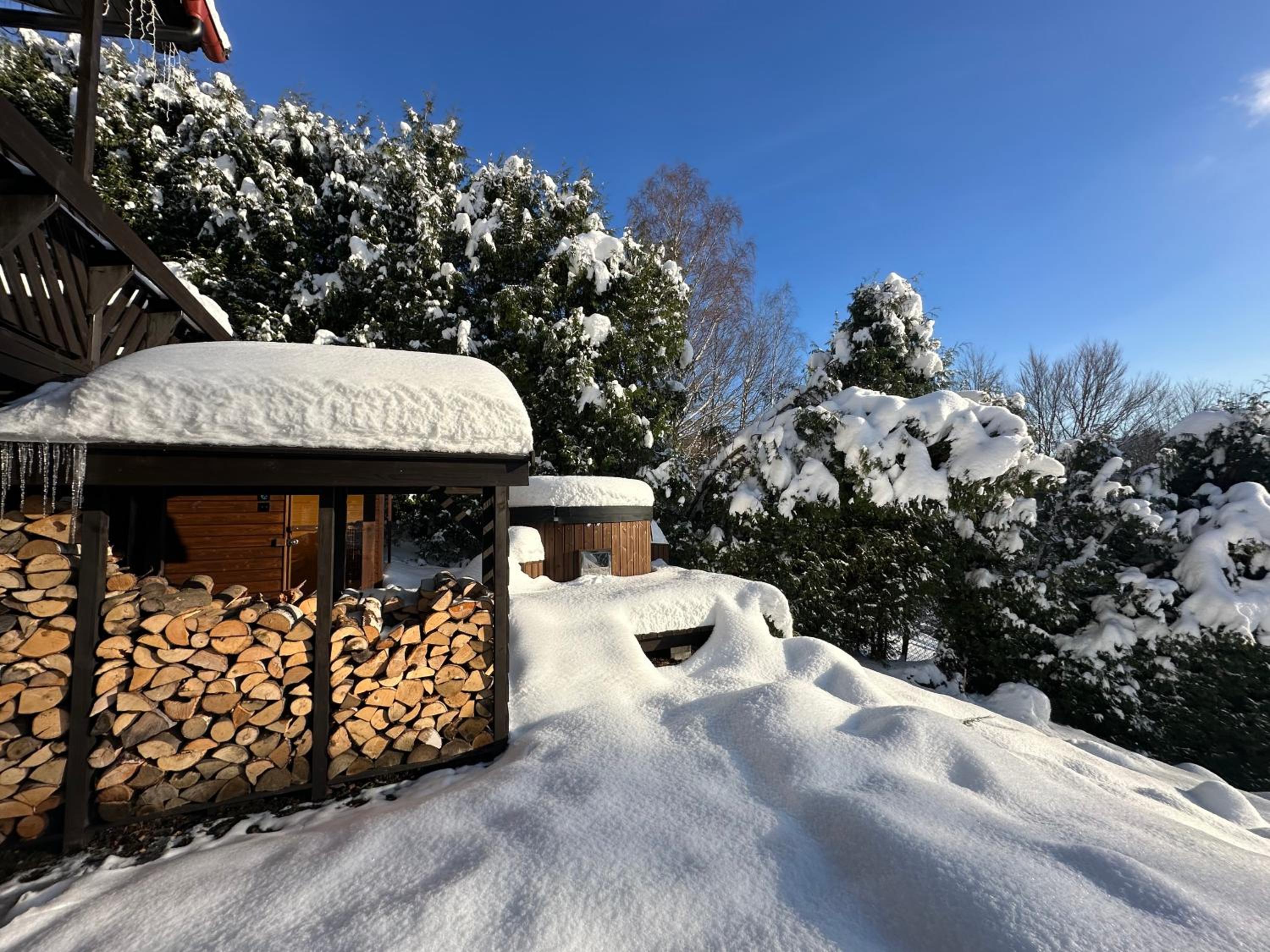 outdoor BBQ area