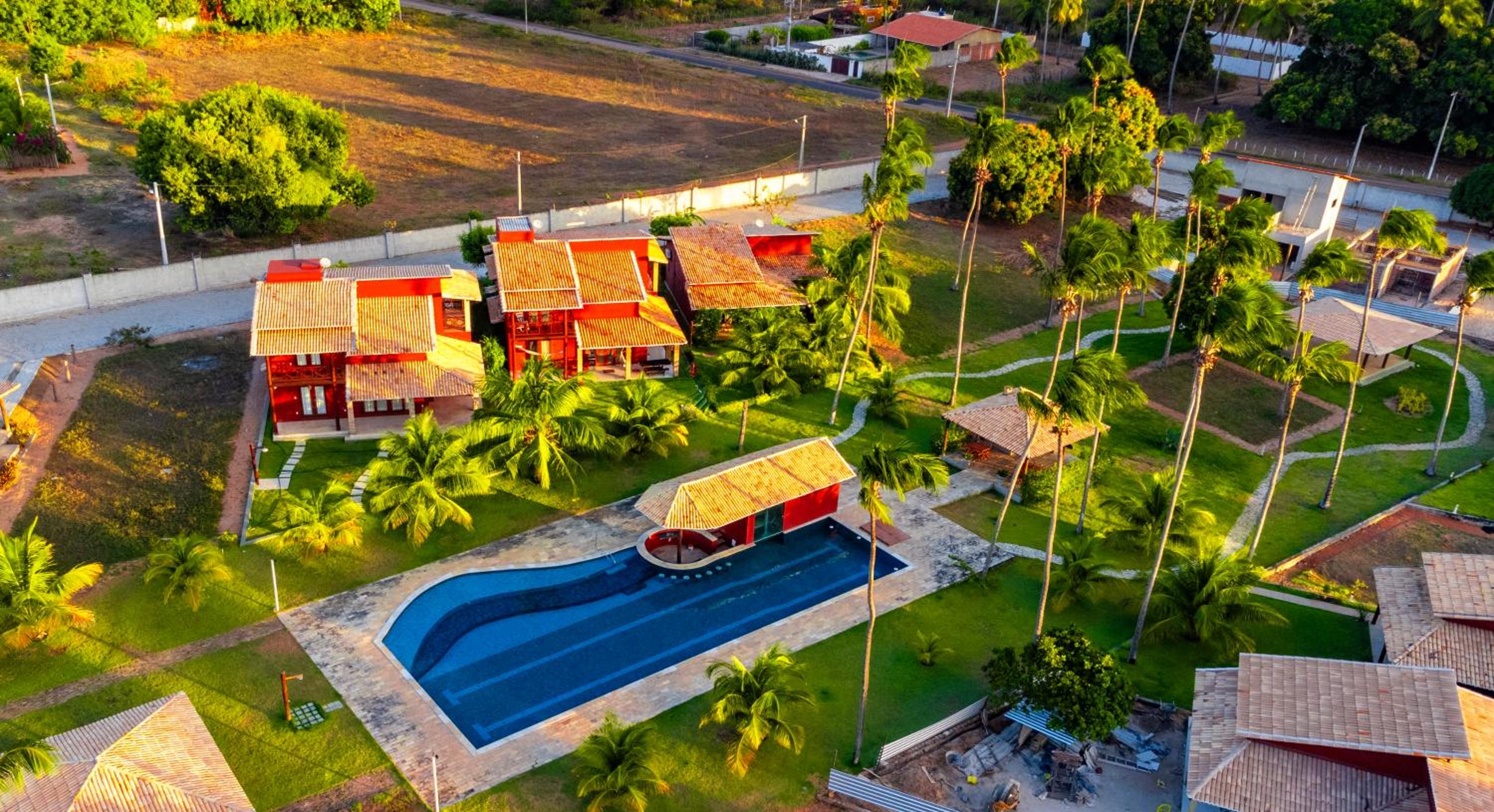 São Miguel do Gostoso RN Casa em Condomínio Piscina Churrasqueira privativas frente ao Mar