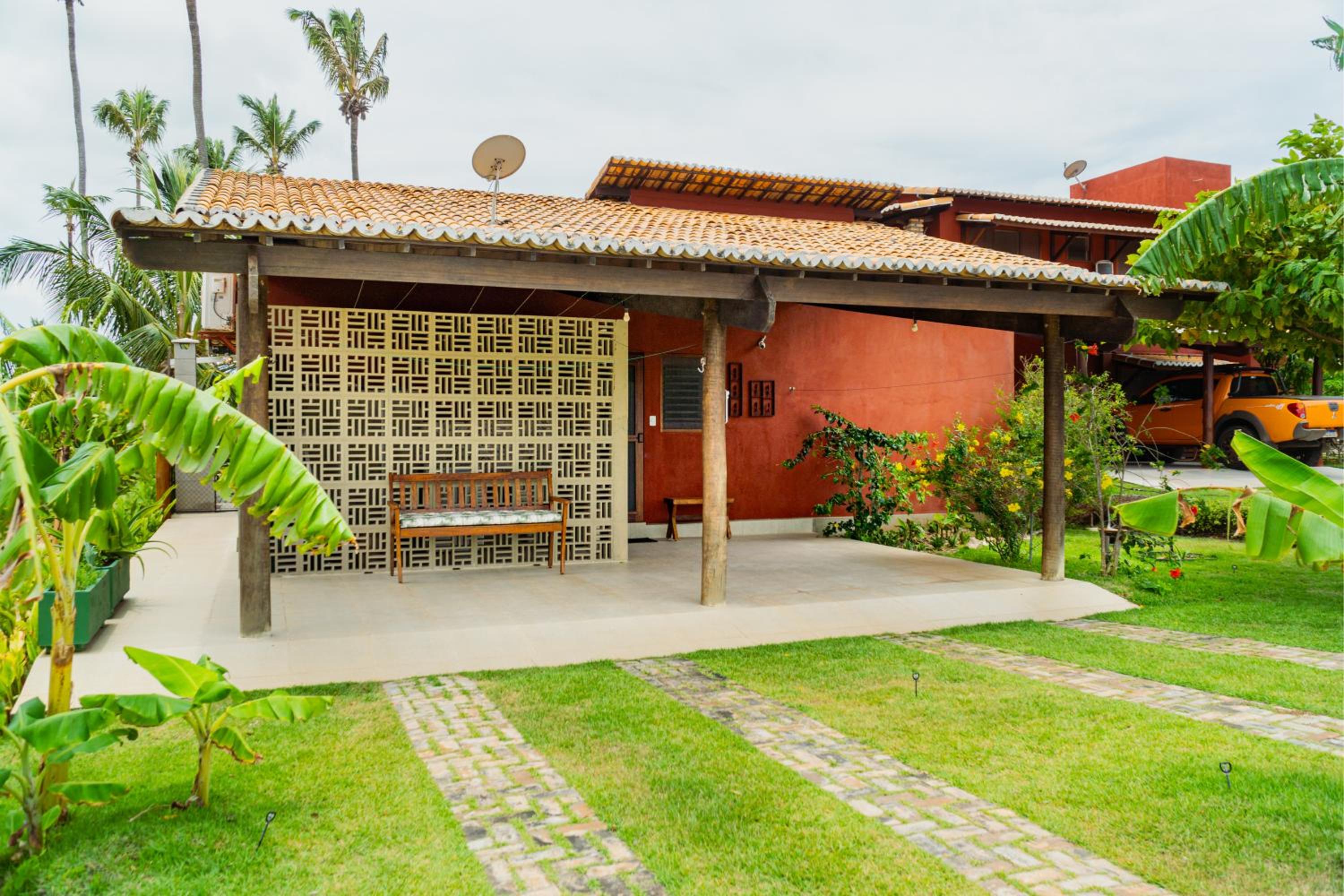 São Miguel do Gostoso RN Casa em Condomínio Piscina Churrasqueira privativas frente ao Mar