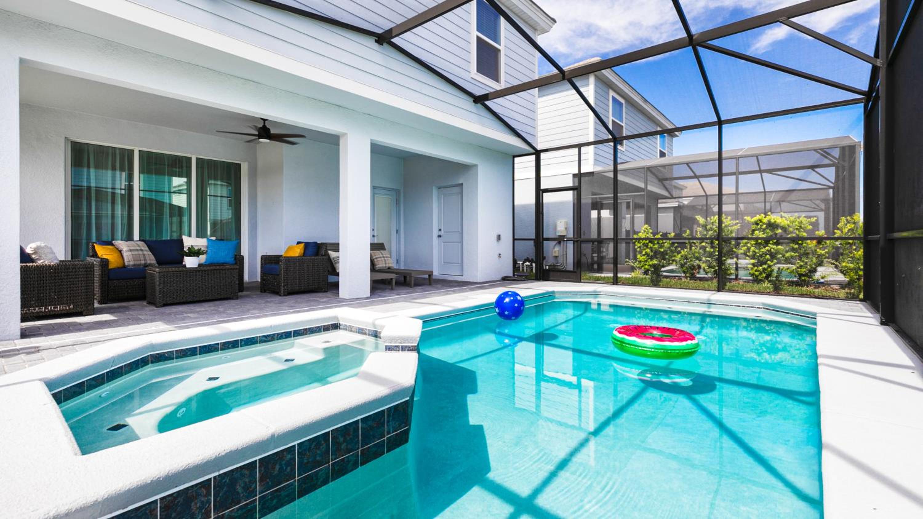 7BR Serene Home Close to Disney, Private Pool, Spa view 5
