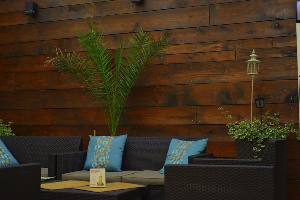 outdoor BBQ area
