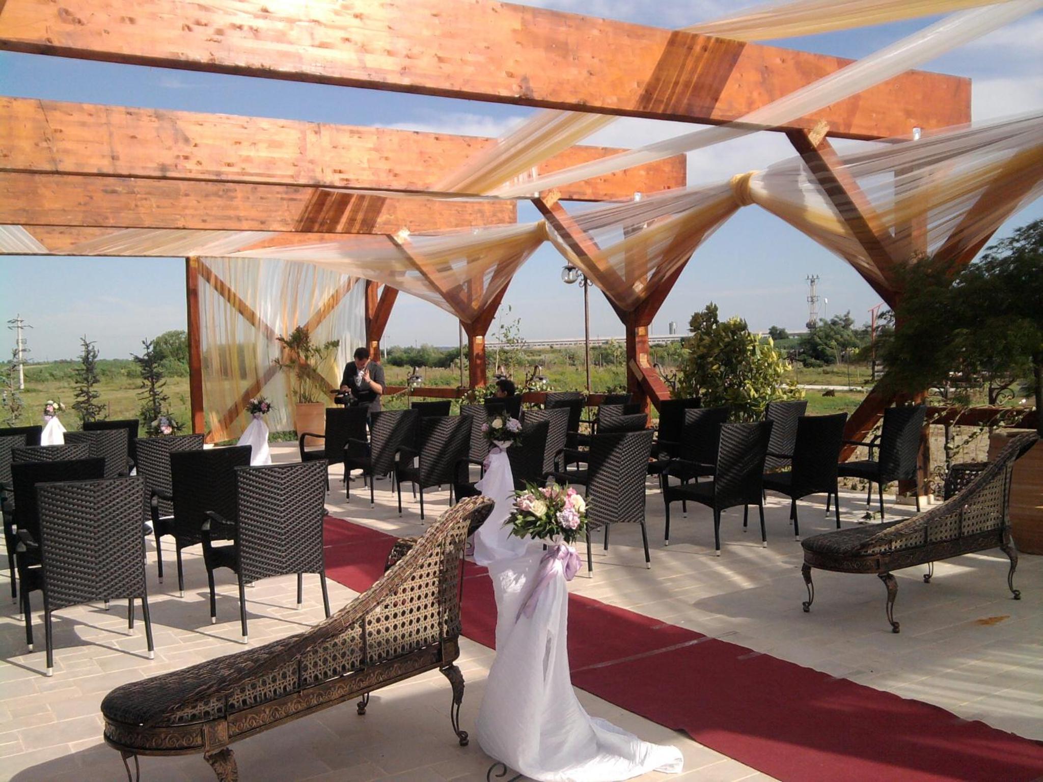 outdoor BBQ area