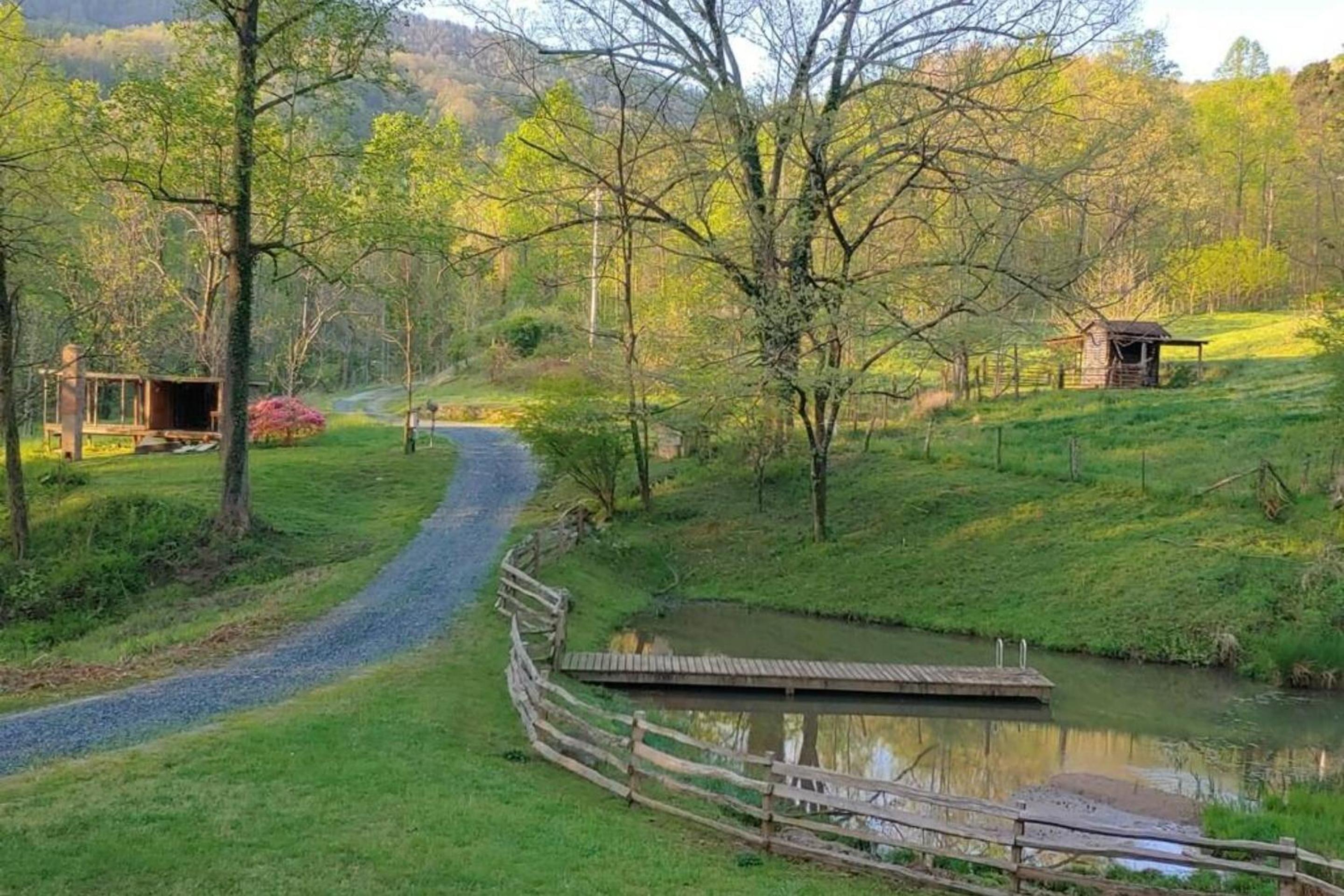 Charming Blue Ridge Cabin Private Pond and Waterfall Deer Haven by AvantStay