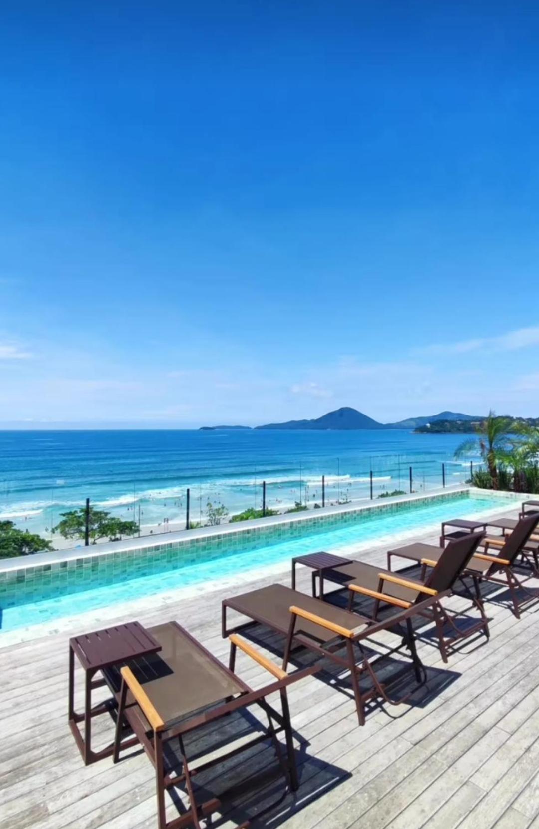 Apartamento com Piscina na Cobertura e Vista Panoramica do Mar da PRAIA GRANDE