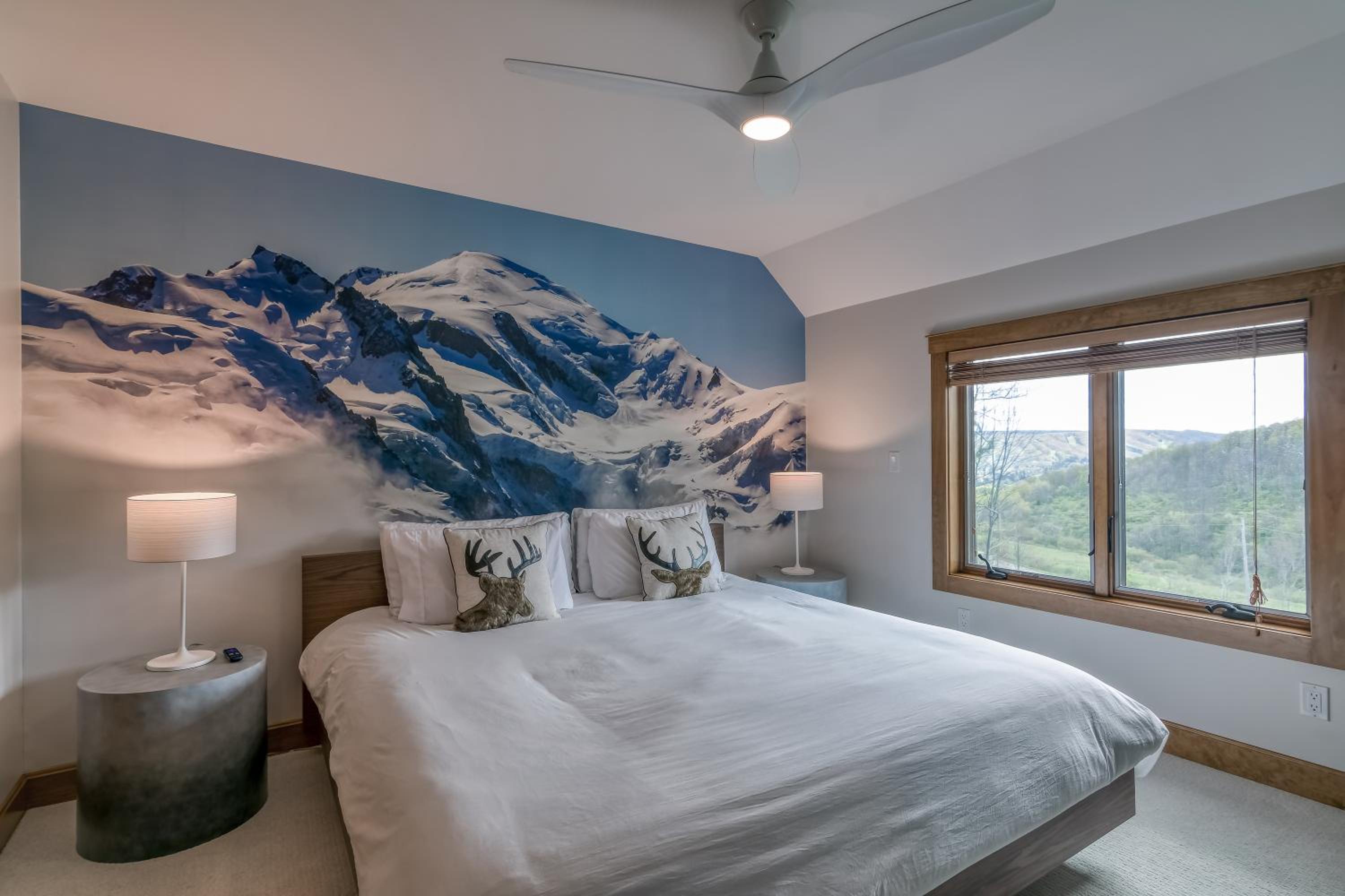 New & Stunning Chalet! Reno'd, Hot-Tub, Barrel Sauna, Slope Views, Fire Pit view 5