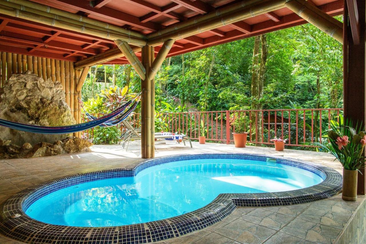 Bali inspired Casa Cascada w Jungle views pool view 3