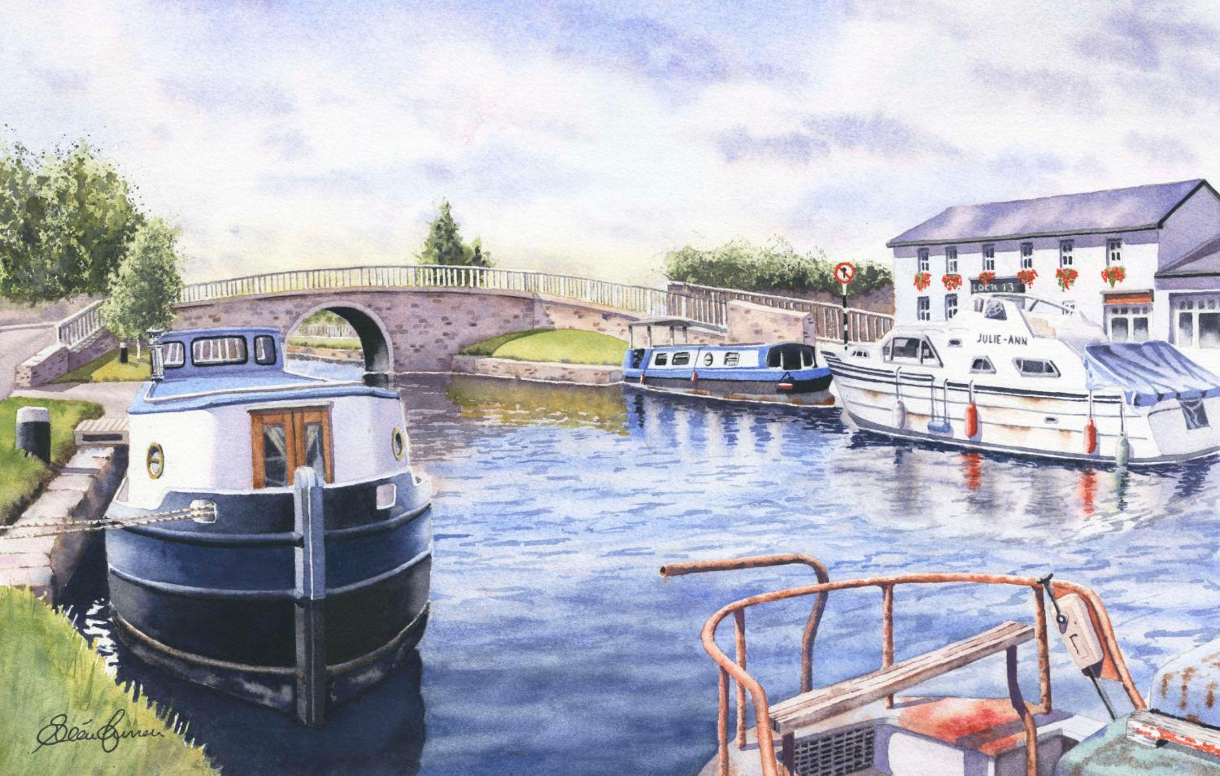 Roisin Dubh Houseboat view 2