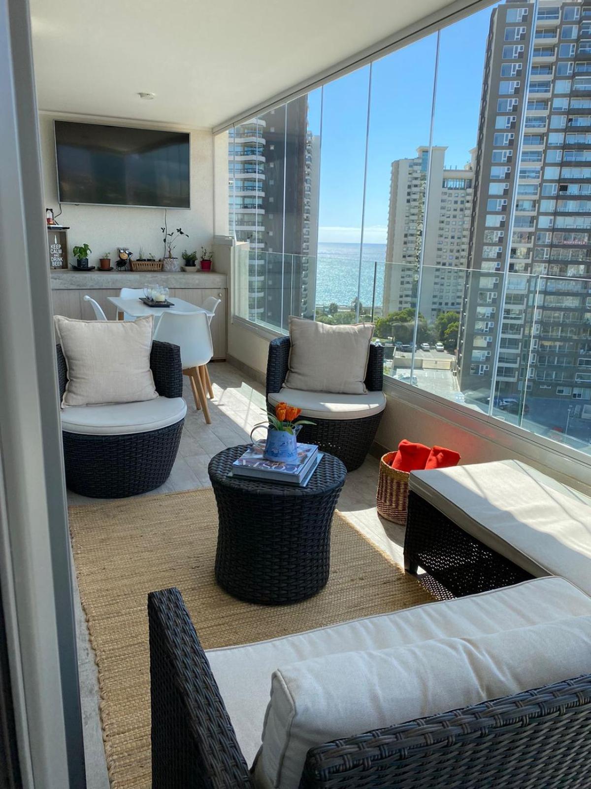 Hermoso y comodo Departamento con vista al mar, costas de montemar