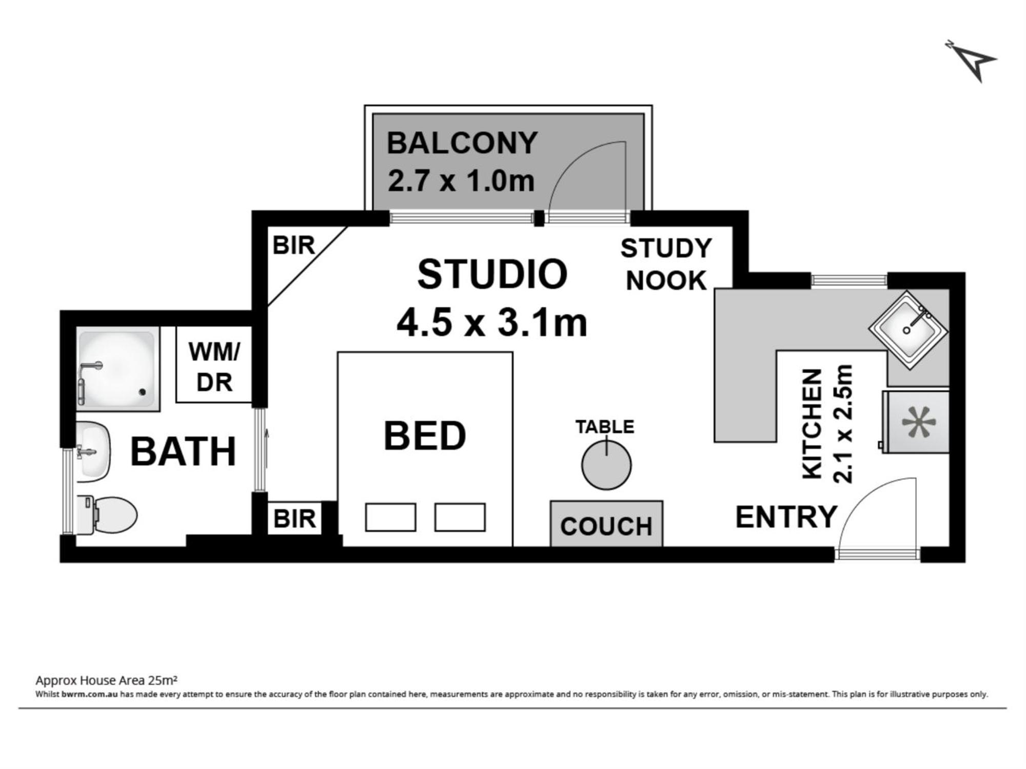 SUPER Location, studio, balcony, AC walk anywhere!!