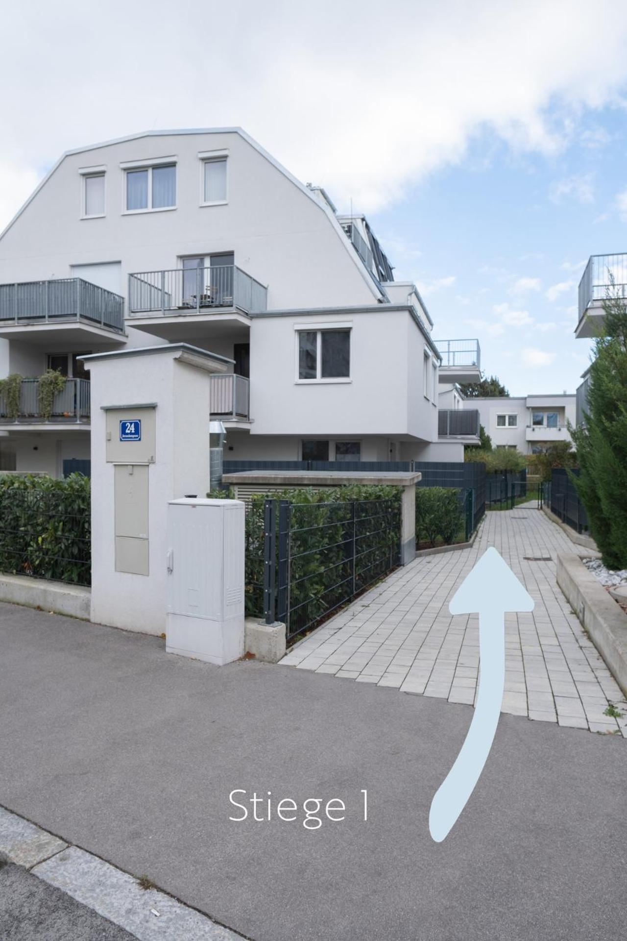 Modern apartment with tiny garden near city center
