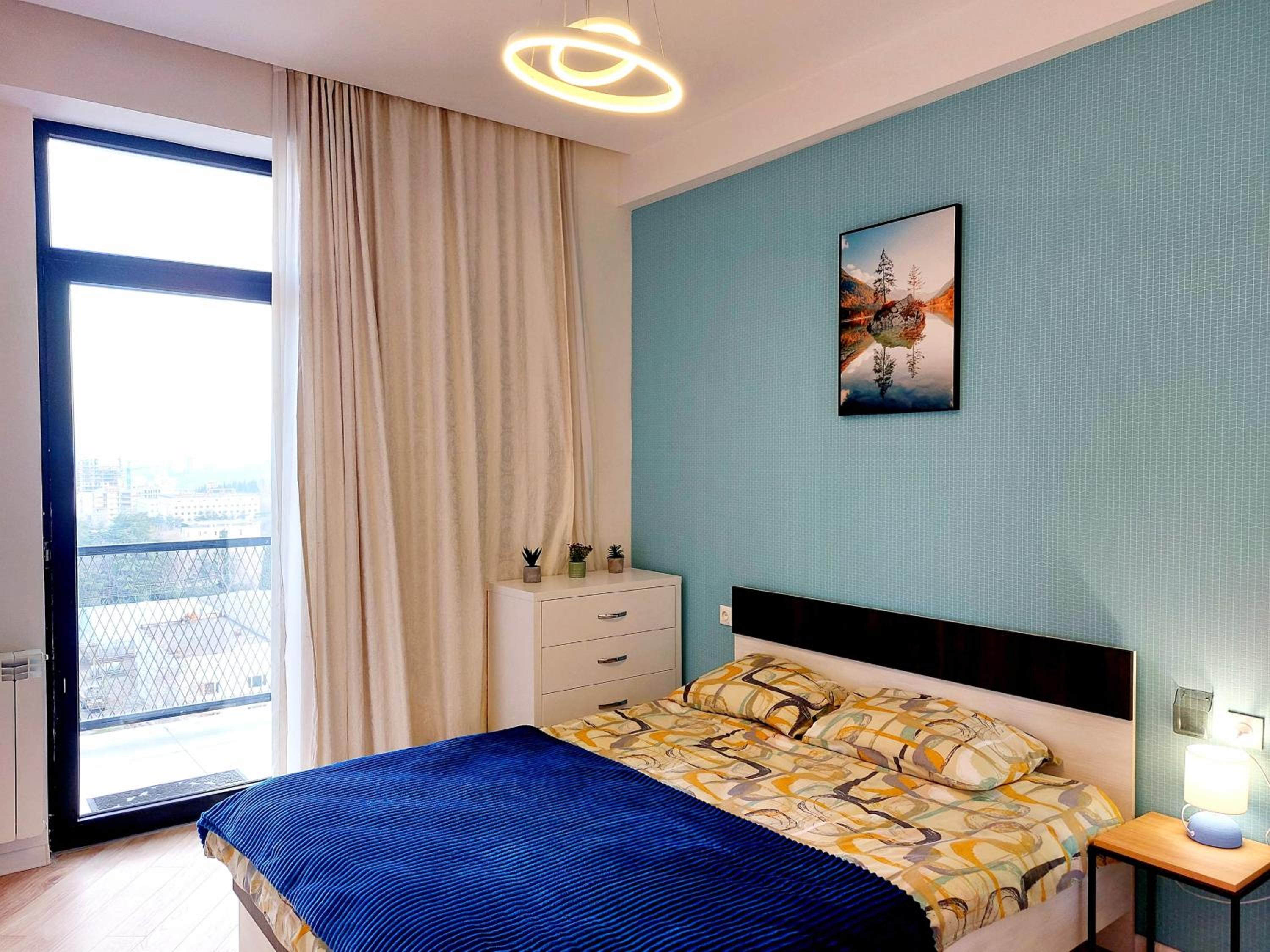 Cozy 1BR Apt near Metro Station on Saburtalo. view 2