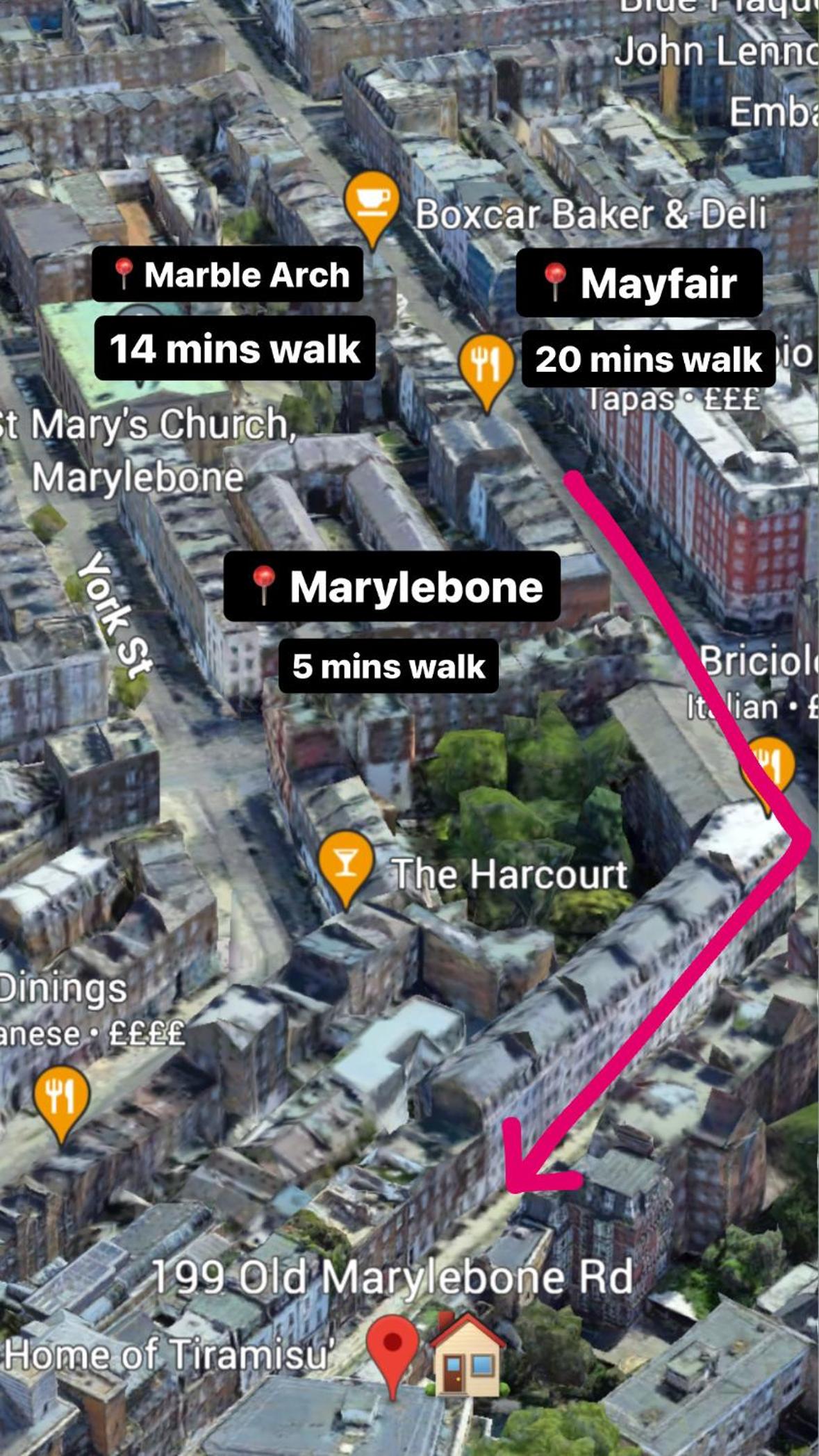 Prime Central flat at Marylebone