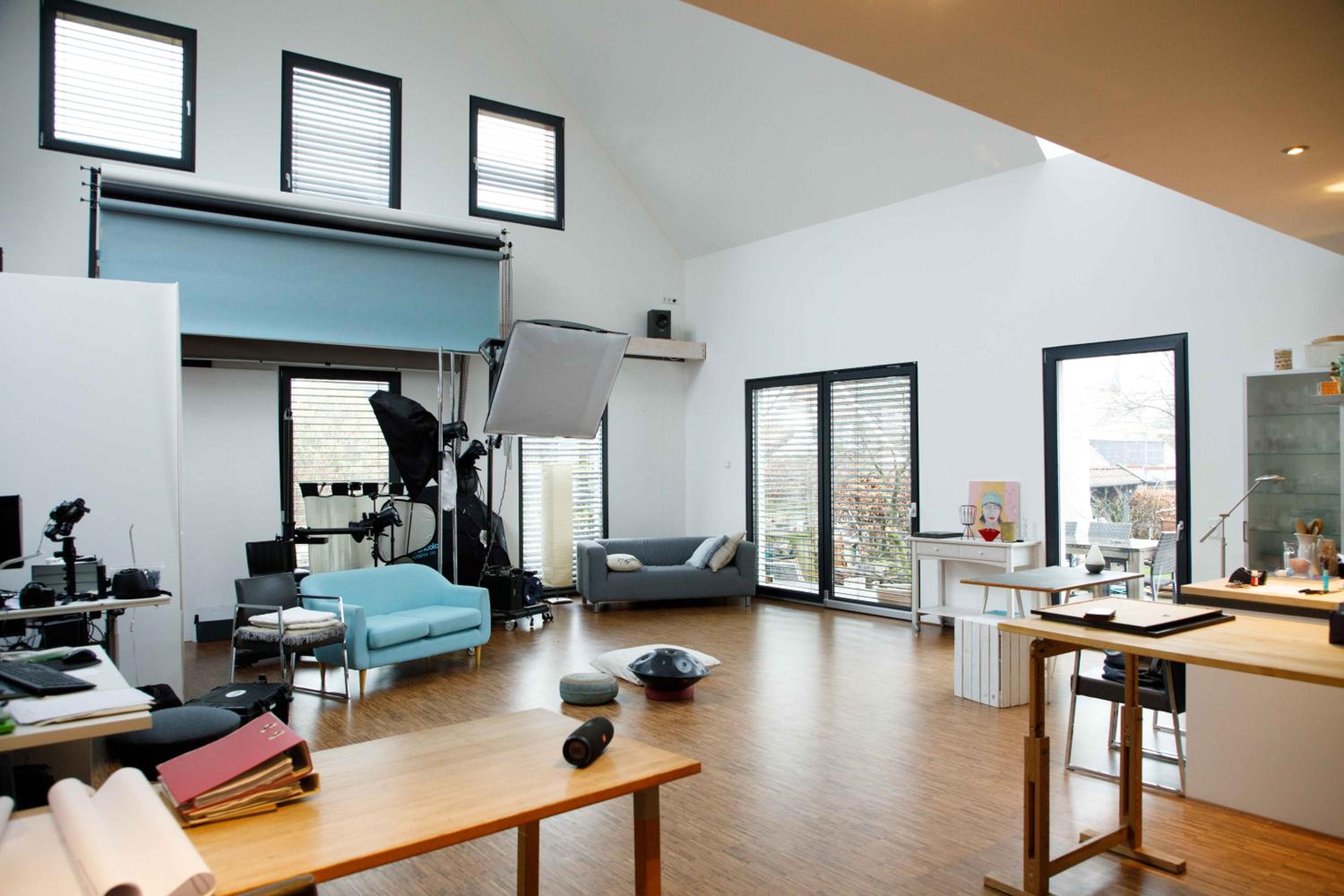 Kreatives Studio mit Galerie
