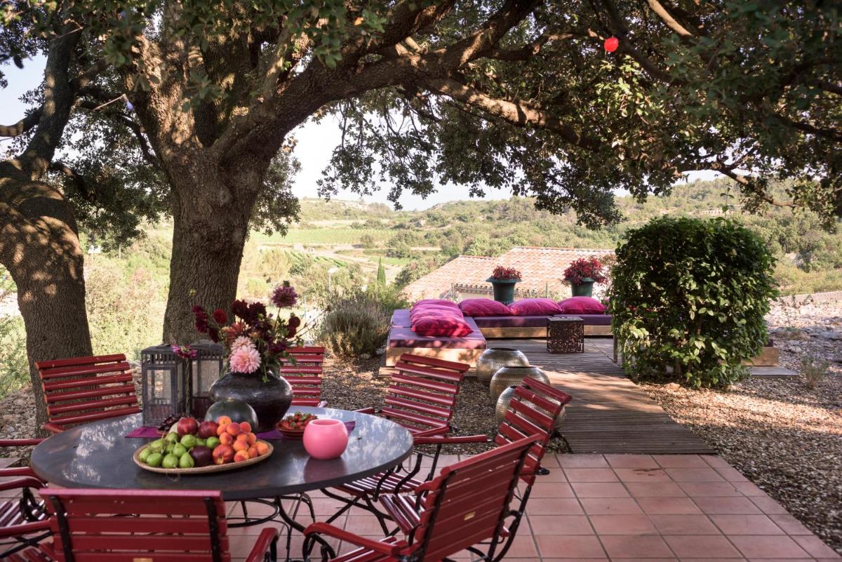 outdoor BBQ area
