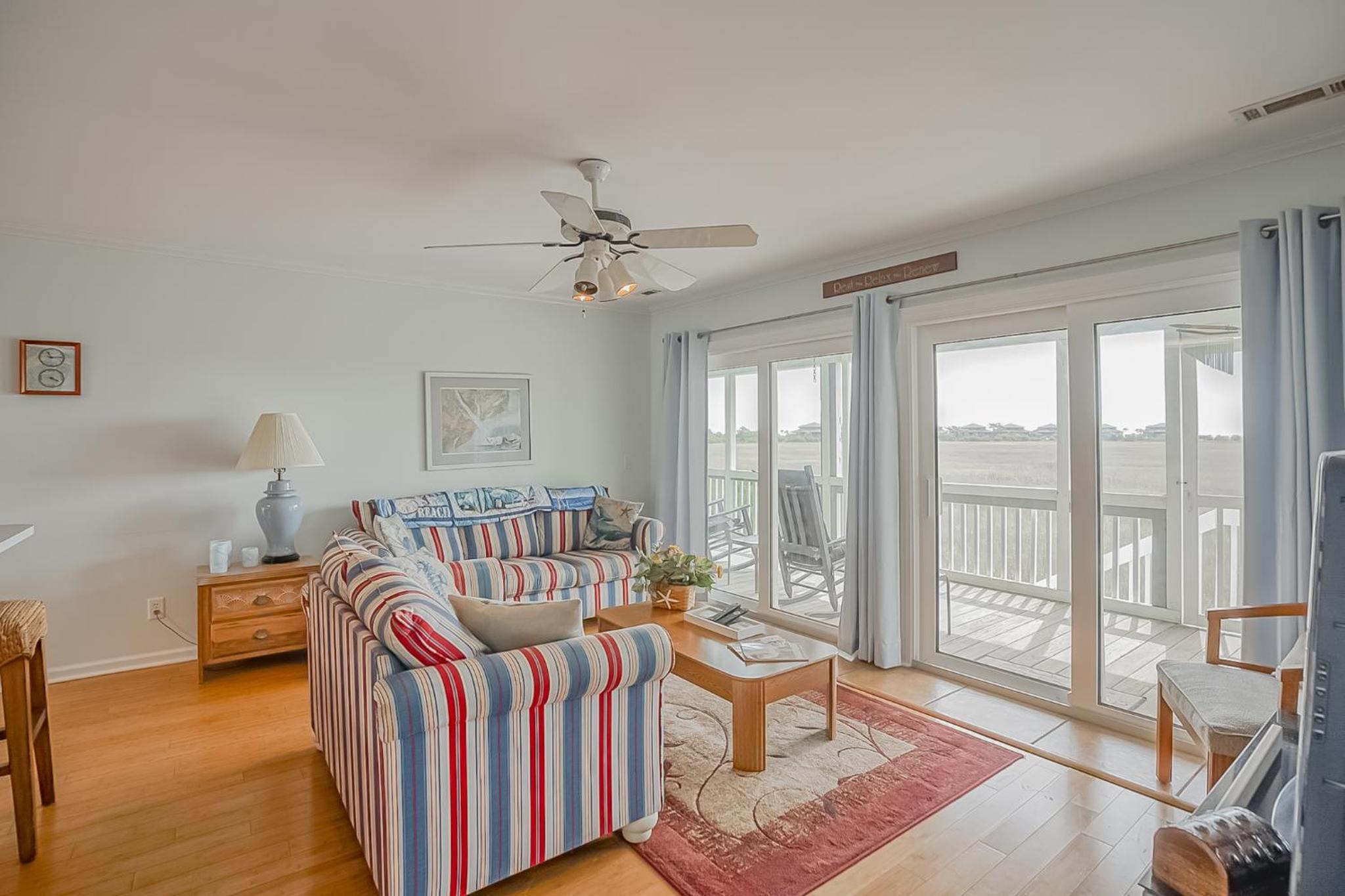 Four-Bedroom House with Great View! Pool Across the Street! Hunting Island Pass! view 2