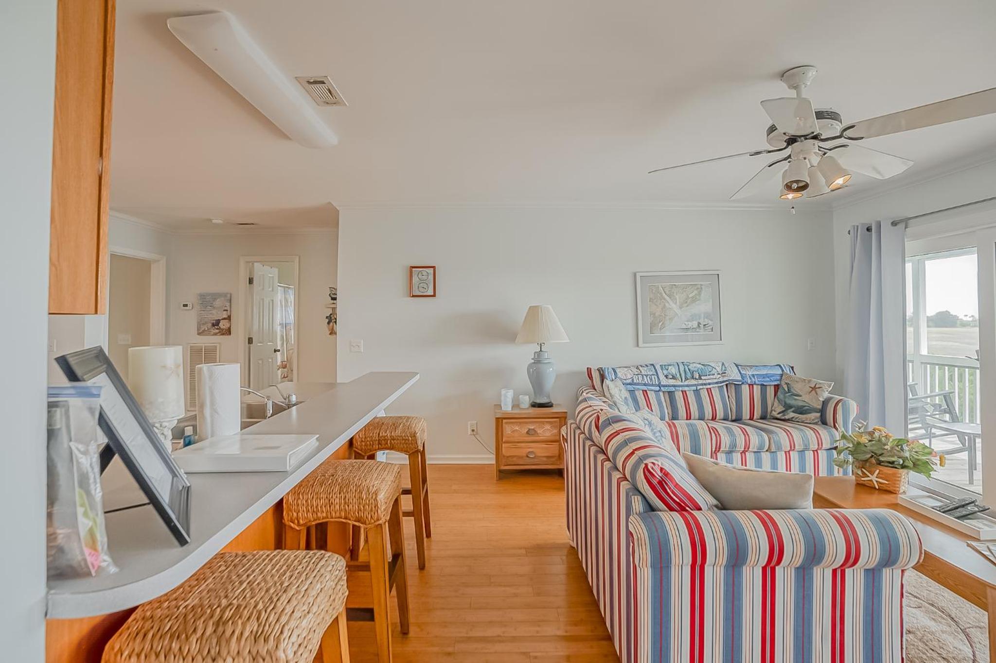 Four-Bedroom House with Great View! Pool Across the Street! Hunting Island Pass! view 3