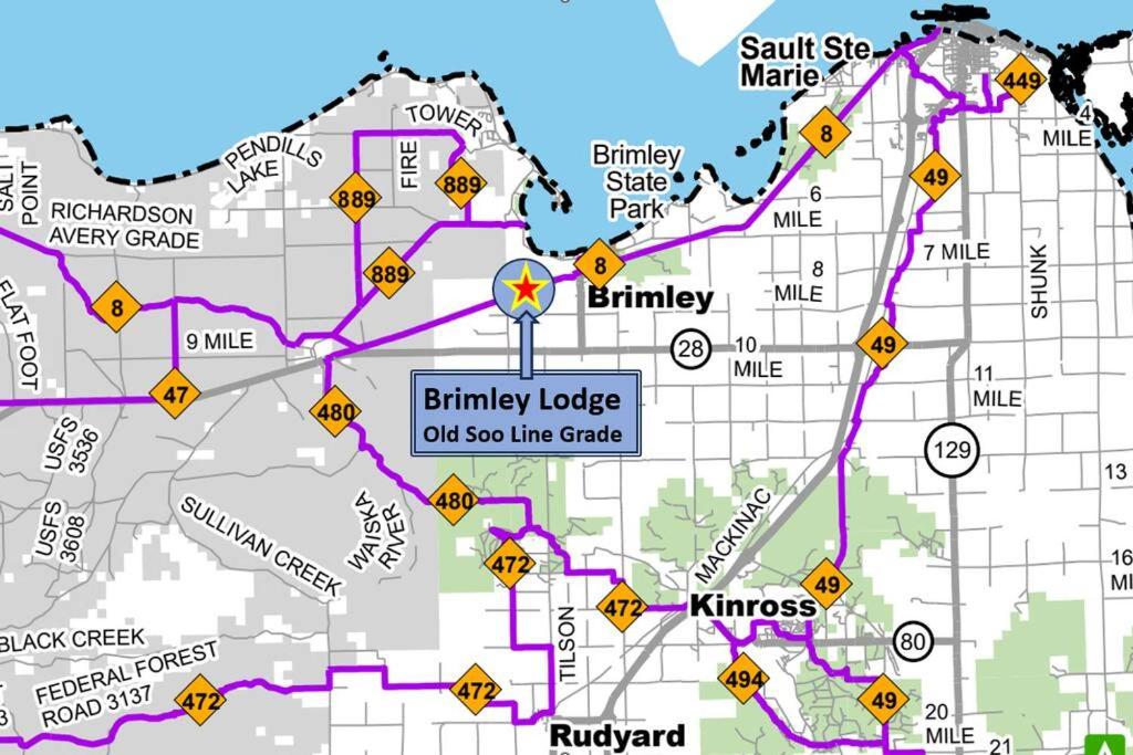 Brimley Lodge / Sleeps 36 / Snowmobile & ORV Trail view 4
