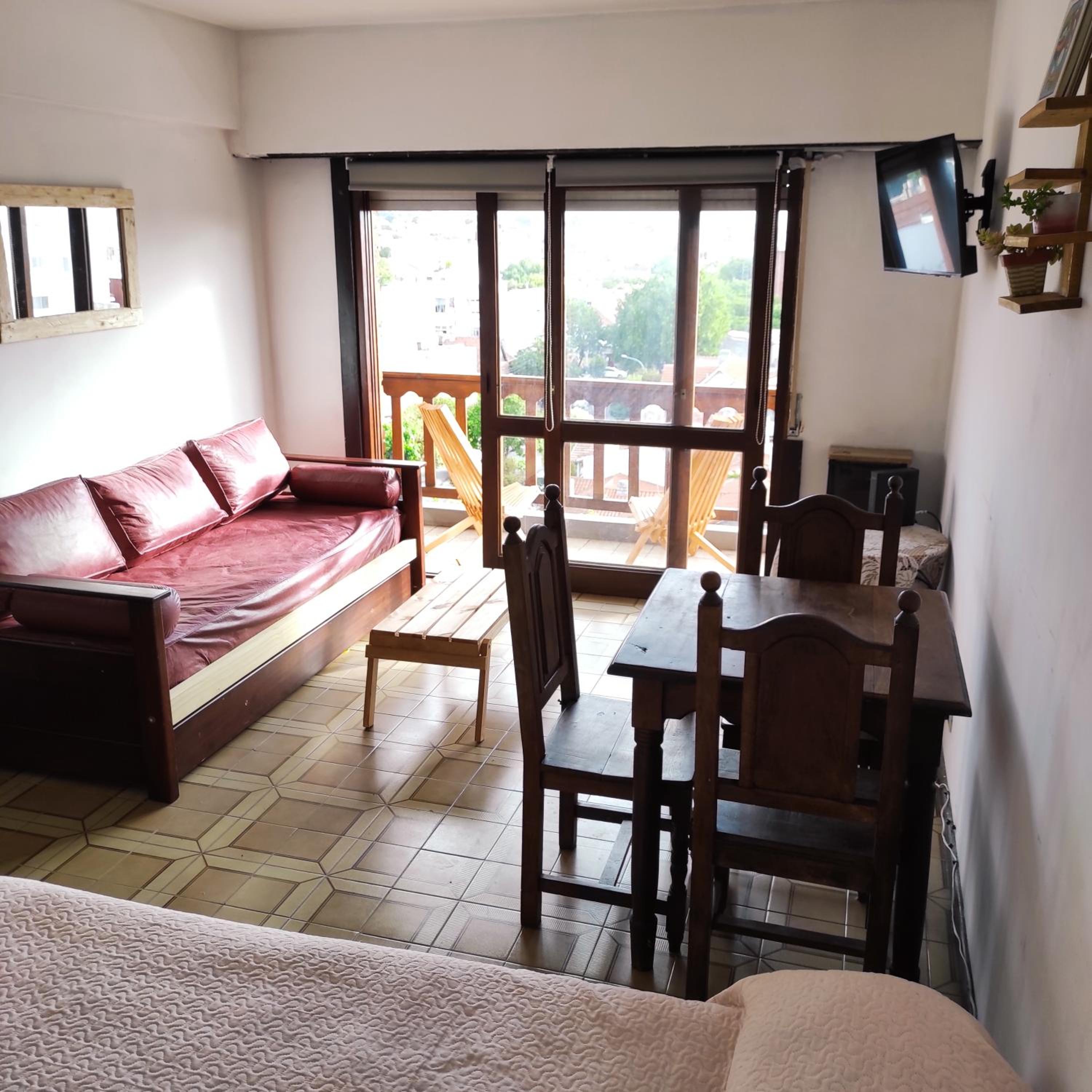 Departamento Espectacular 4 personas monoambiente con balcón. WIFI, EQUIPADO TV, Balcón, Gran vista