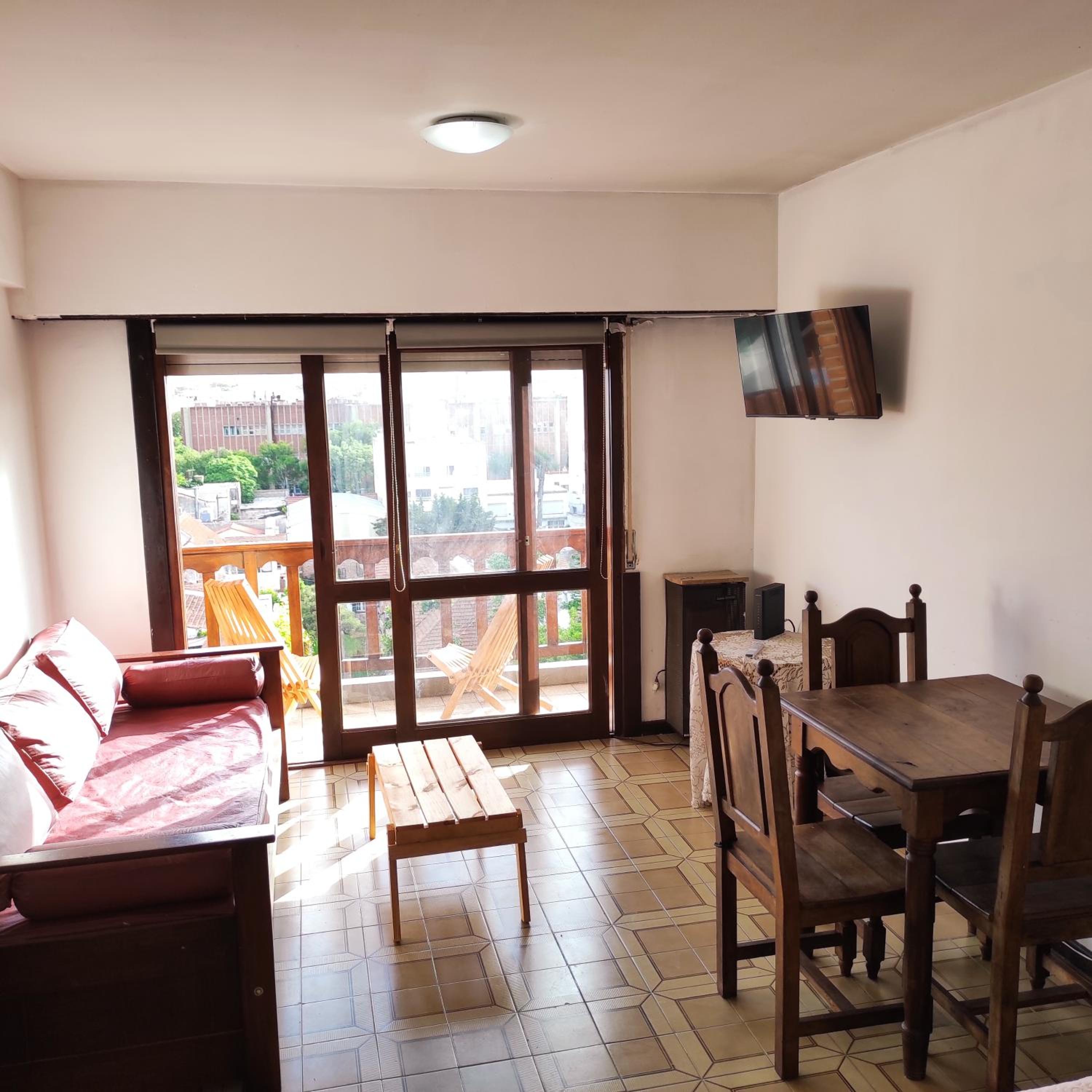 Departamento Espectacular 4 personas monoambiente con balcón. WIFI, EQUIPADO TV, Balcón, Gran vista