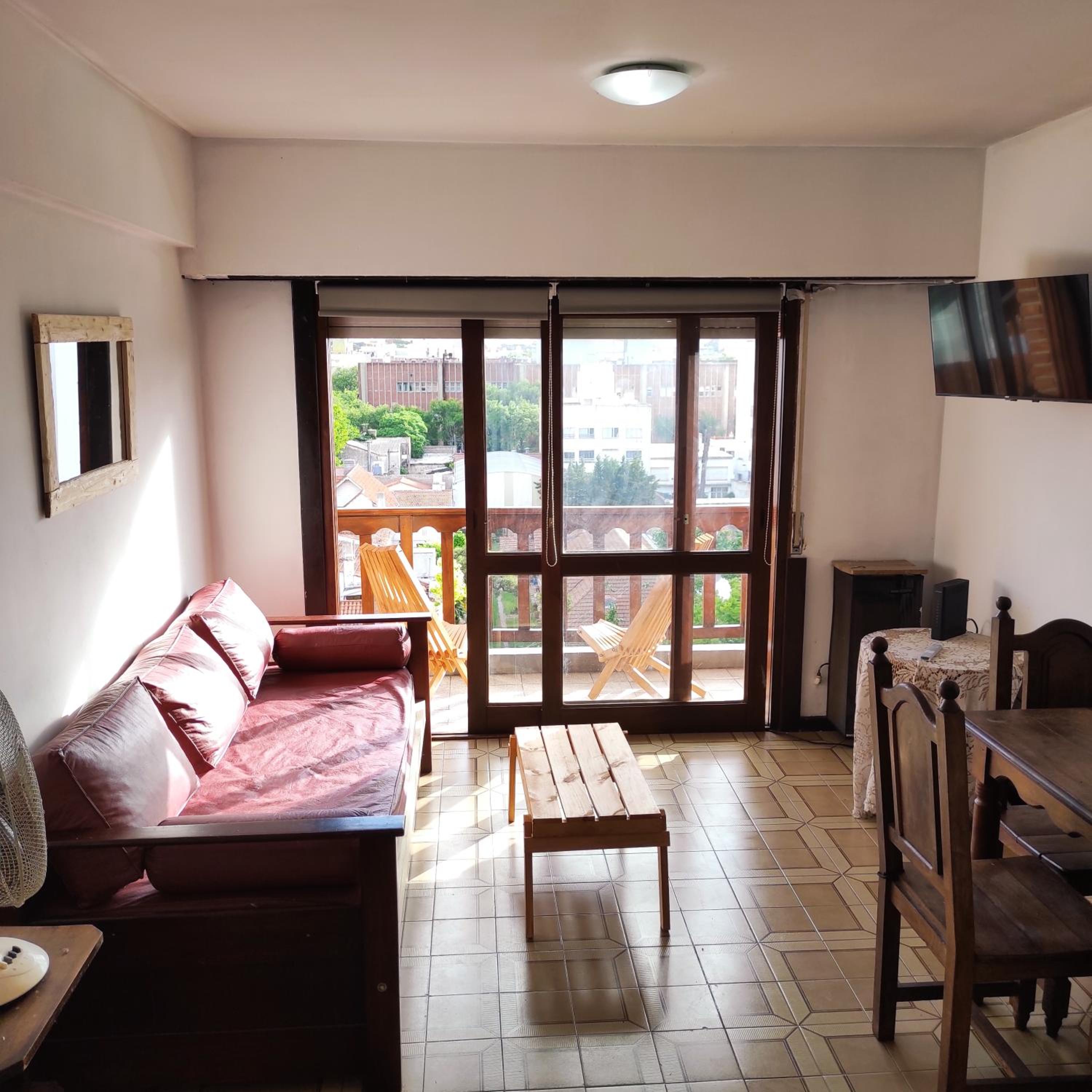 Departamento Espectacular 4 personas monoambiente con balcón. WIFI, EQUIPADO TV, Balcón, Gran vista