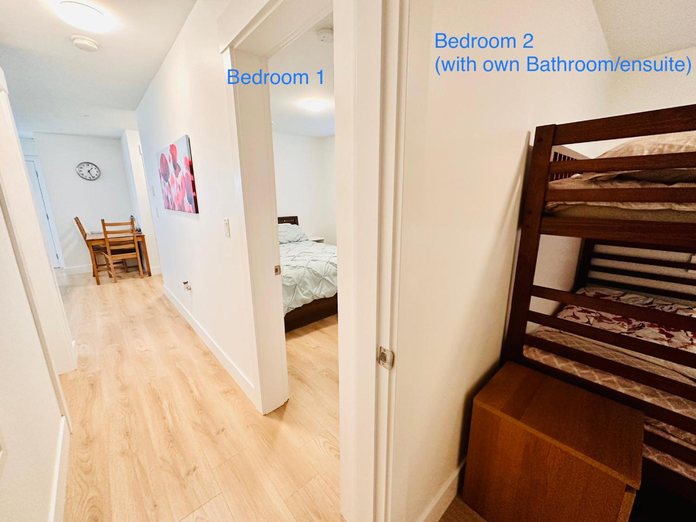 New 2BR Garden Suite,2Bath,AC,EV,Parkin,WIFI,Netfl