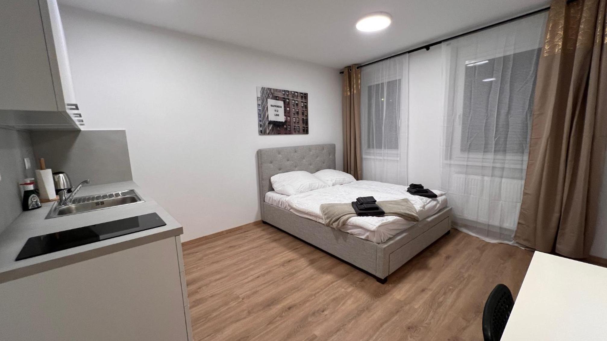 Air conditioned 1 room apartment with parking, new building, Ružinov view 2