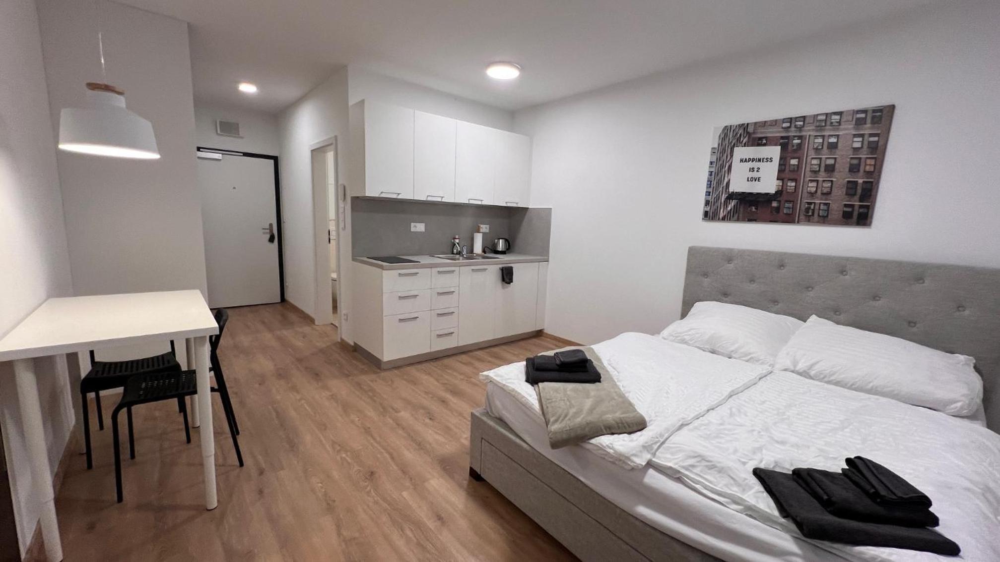 Air conditioned 1 room apartment with parking, new building, Ružinov view 3