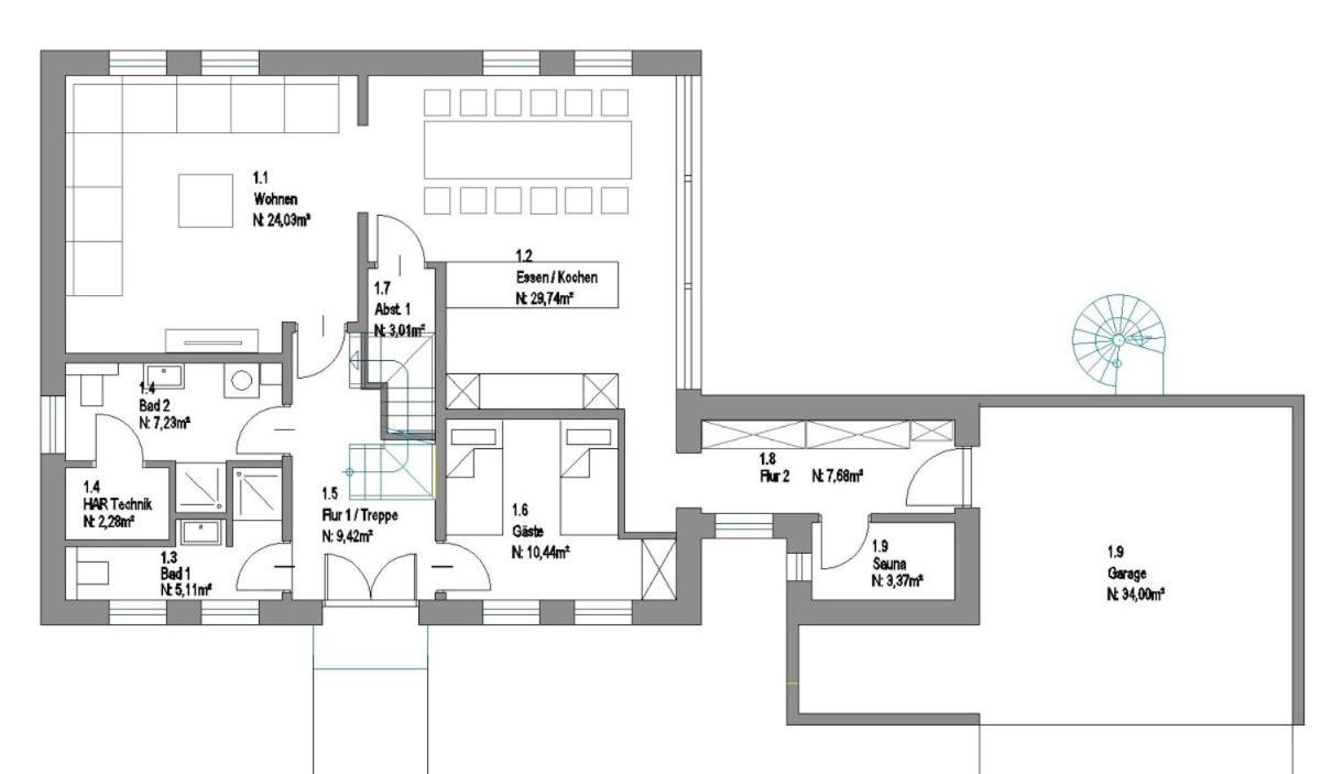 FH Magnolia fuer 12 Pers. mit Terrasse + Dachterasse