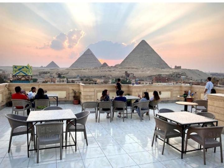 Blue moon pyramids view